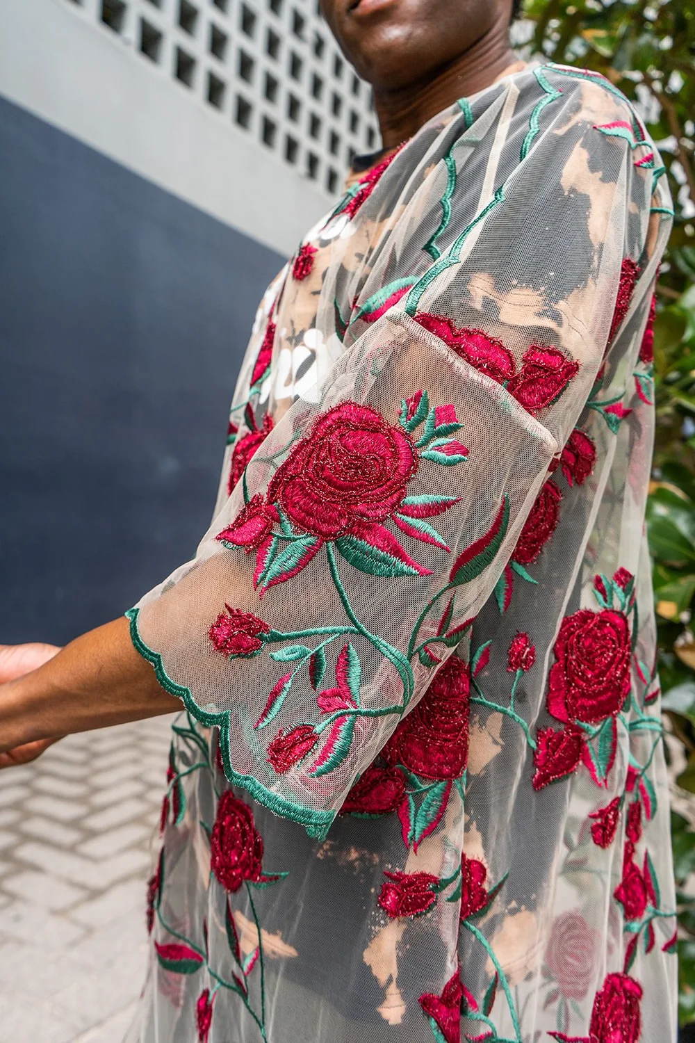 *Pre- Order* Embroidered Pressed Floral Duster — Terrance Williams Designs