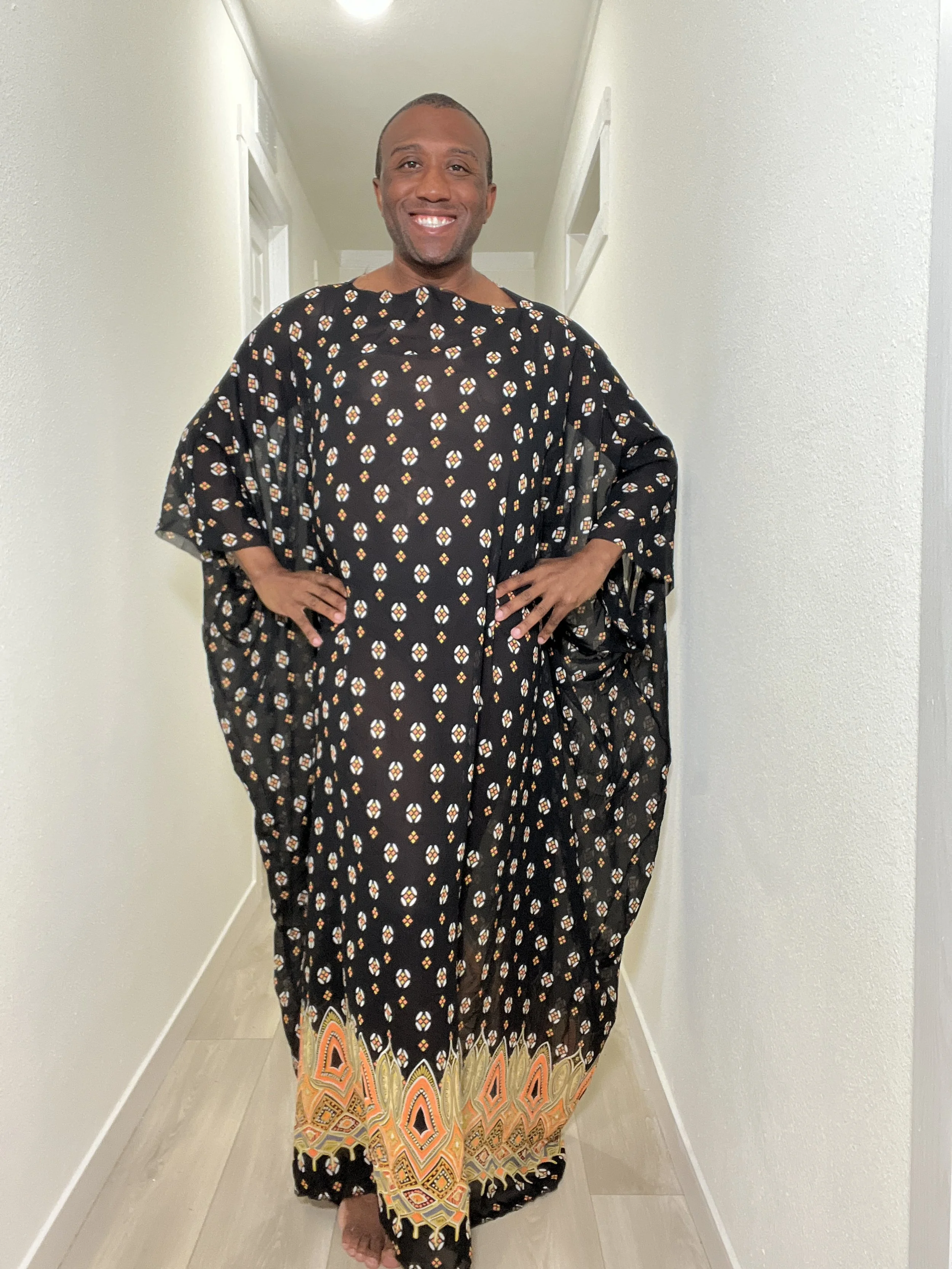 Eco-Chic Caftan Dress