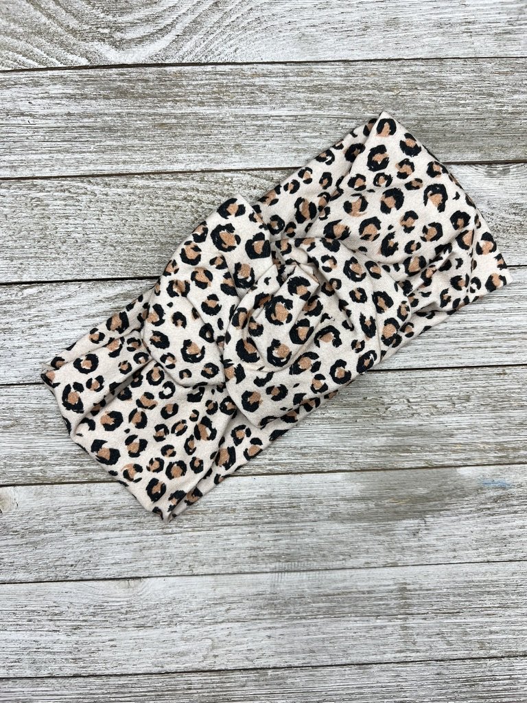 Leopard Print Knot Headband