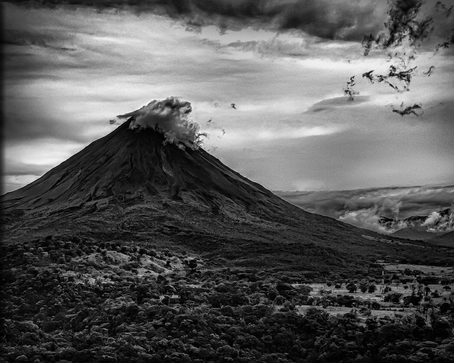 Volcanic Smoke Clouds over Arenal Volcano, CR