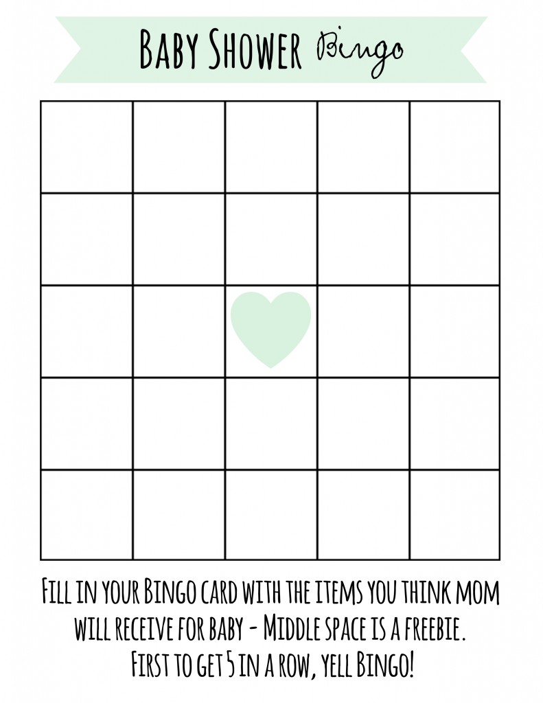 Multiple Bingo Cards For Baby Shower Printables Free