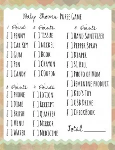 The Price Is Right Baby Shower Game Printable