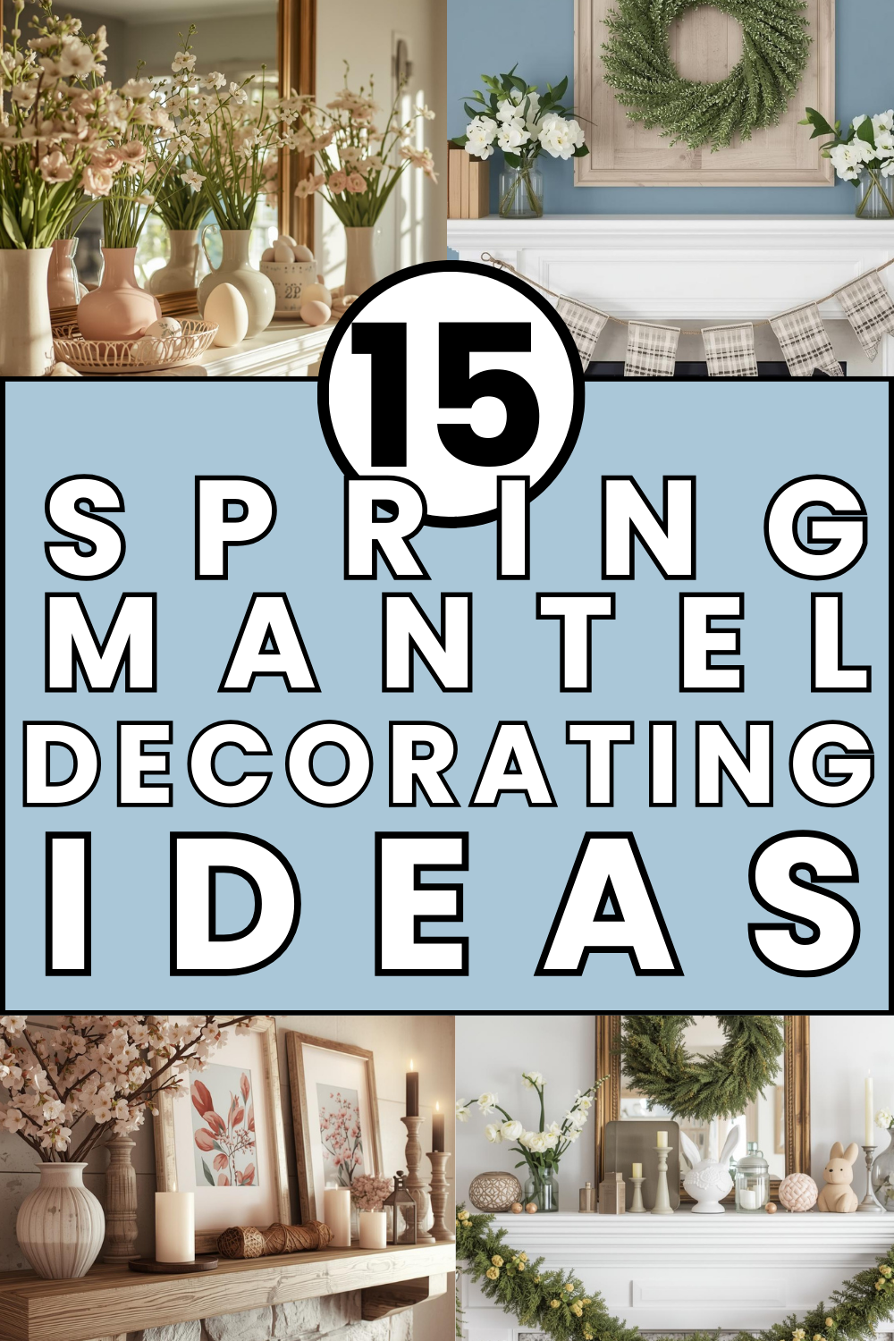 Discover 15 simple spring mantel decorating ideas that are affordable and easy to style. From pastel accents to natural greenery, these spring mantel decor inspiration ideas will brighten your home instantly.