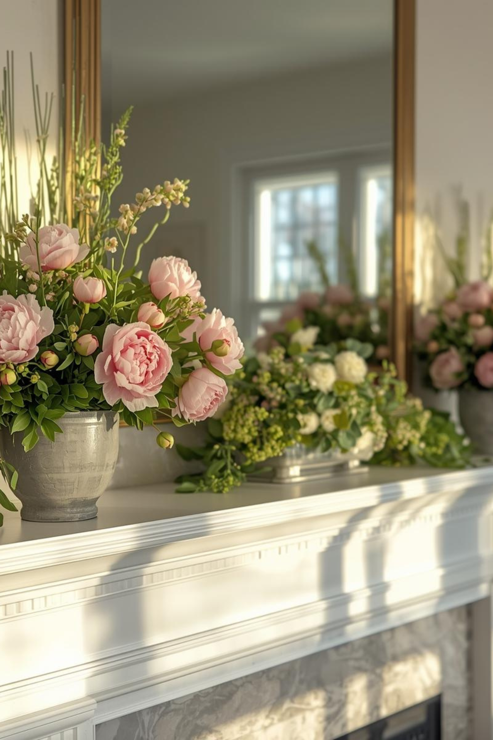 Looking for beautiful spring mantel ideas? These 15 spring fireplace mantel decor ideas include farmhouse styling, neutral decor, floral arrangements, and Easter mantel inspiration to refresh your home this season.