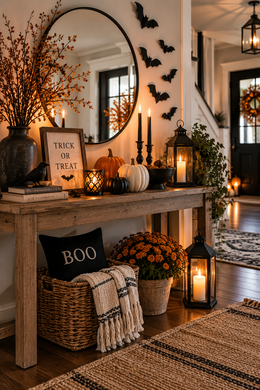 Discover 21 easy Halloween decor ideas for your home, including simple, spooky and budget-friendly ways to decorate your mantel, kitchen, entryway and more.