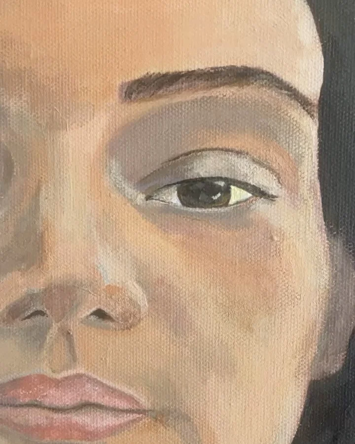 More progress shots of my portrait painting. This canvas is a pretty large size. It&rsquo;s the biggest portrait that I&rsquo;ve ever painted of myself. 
#adrixreyes #artistsofinstagram #selfportrait #throwbackthursdayy #acrylicpainting #canvaspainti