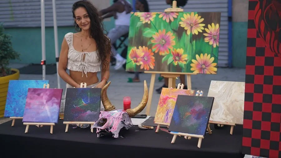 My first outside festival @urbanartfest52 This was the biggest art festival that I have ever been a part of. I&rsquo;m so grateful to have been invited, it was such a great experience. I also sold some art while I was out there, cheers to that! 🥂 an