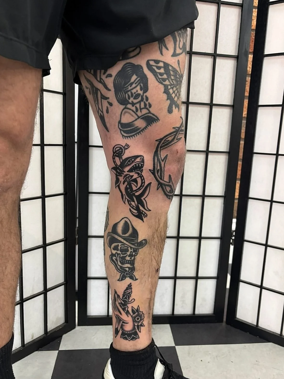 Work by @rudietattoo 

.
.
.
.
#melbourne #tattoo #trad #traditional #boldwillhold #topclasstattooing #topclasstraditional #blackworkerssubmission #blacktoptattooing #blacktattoos #radtrad #radtattoo #traditionaltattoo #blackwork  #traditionalartist 