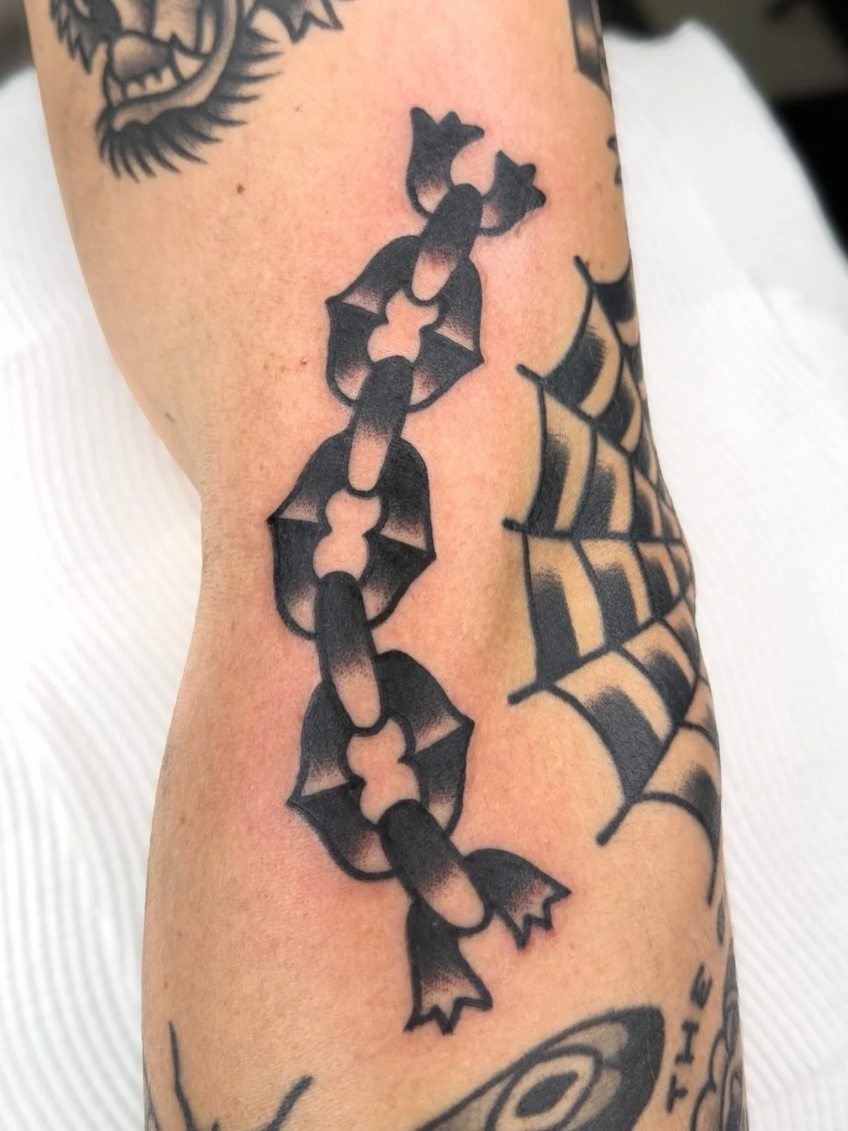 Black &amp; grey by @lukeetho 

.
.
.
.
#melbourne #tattoo #traditionaltattoo #blackwork  #tattoos