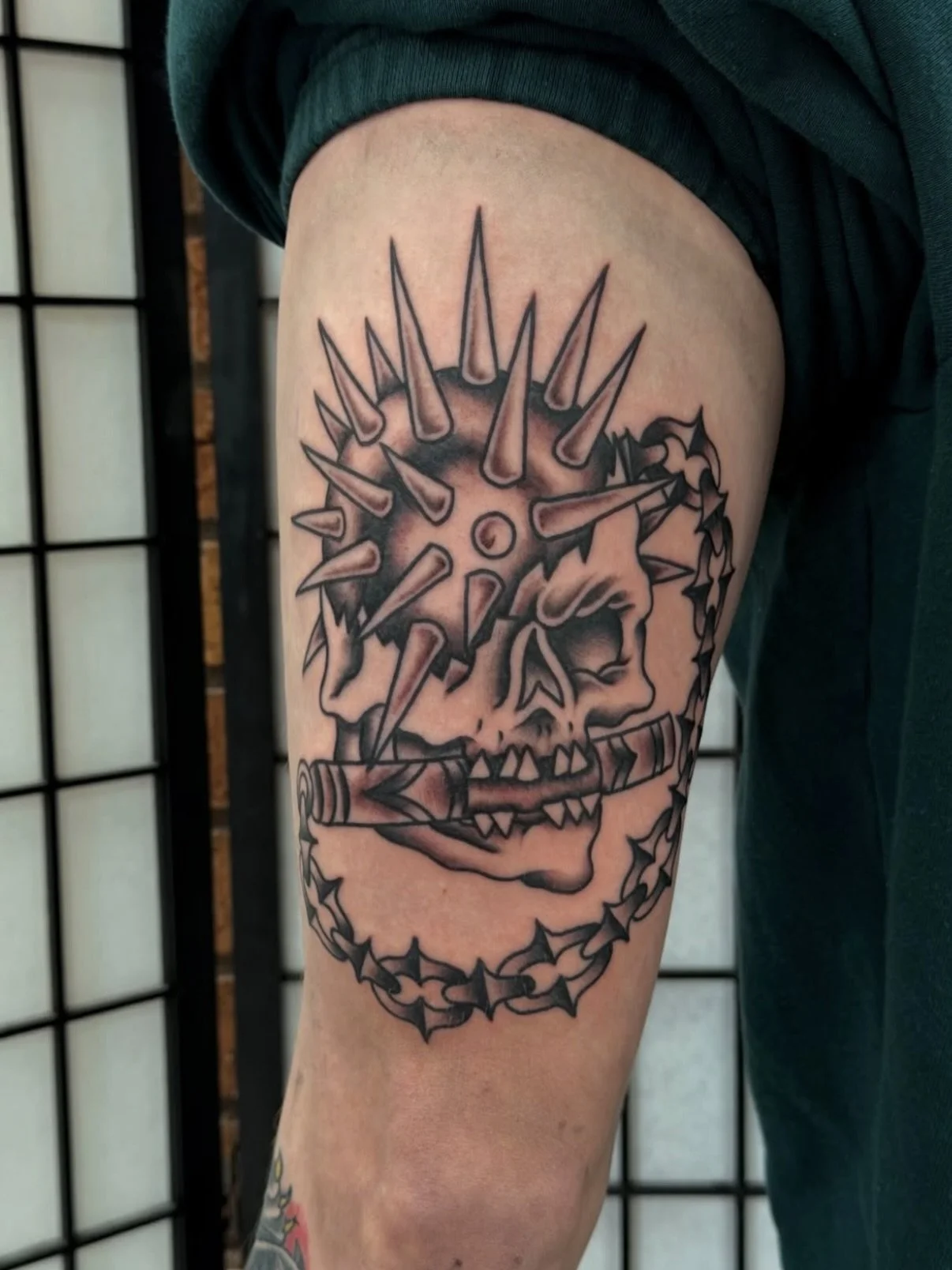 Work by @indigiblintattoo 

.
.
.
.
#melbourne #tattoo #traditionaltattoo #blackwork  #tattoos