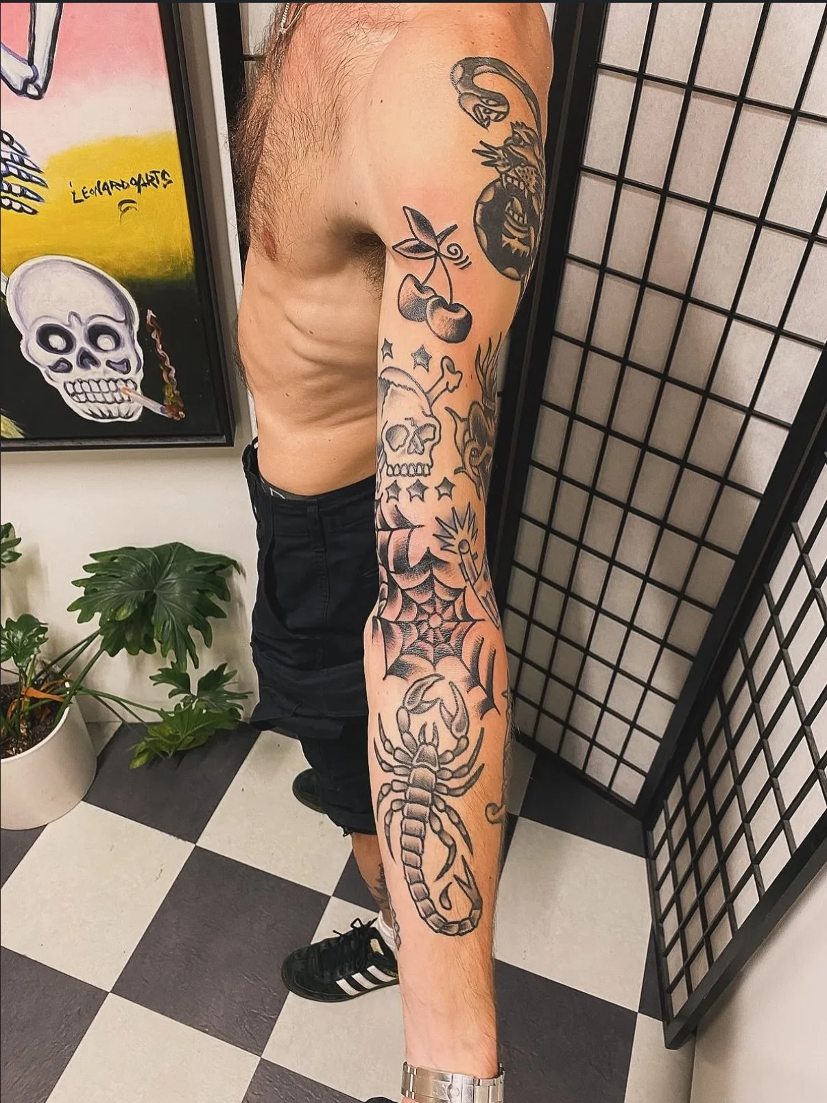 Work by @no.future_tattoos 

.
.
.
.
#melbourne #tattoo #traditionaltattoo #blackwork  #tattoos