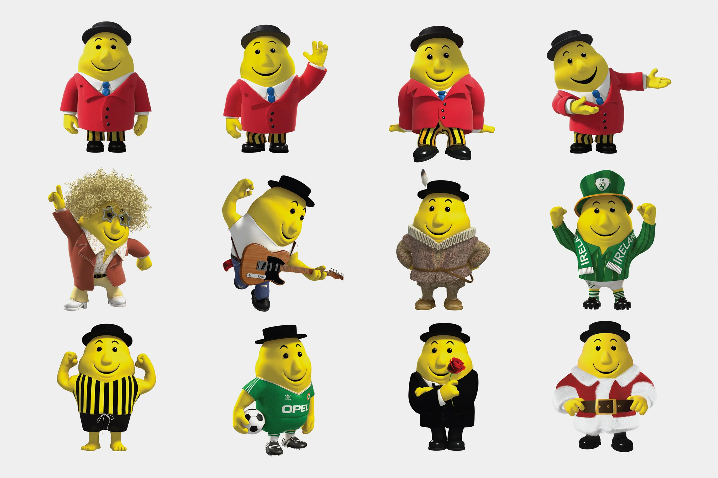 Mr. Tayto 3D model designs graphic design freelance dublin