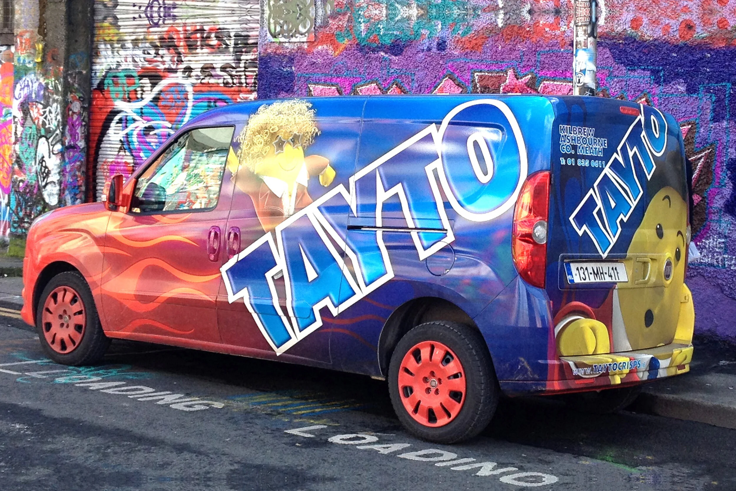 Mr. Tayto pimped van wrap decal graphic design freelance Dublin
