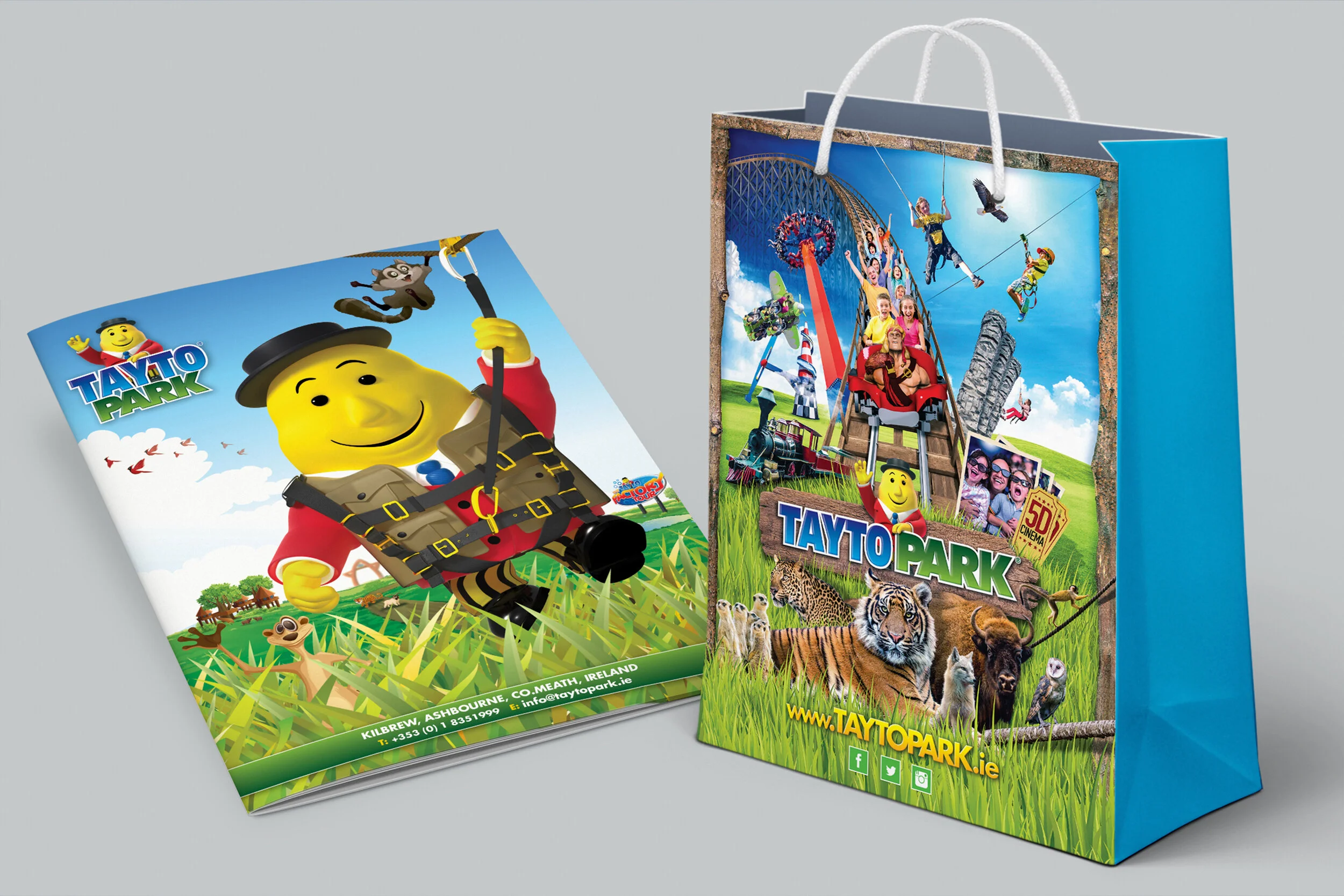 Mr. Tayto Park bag branding graphic design Freelance Dublin