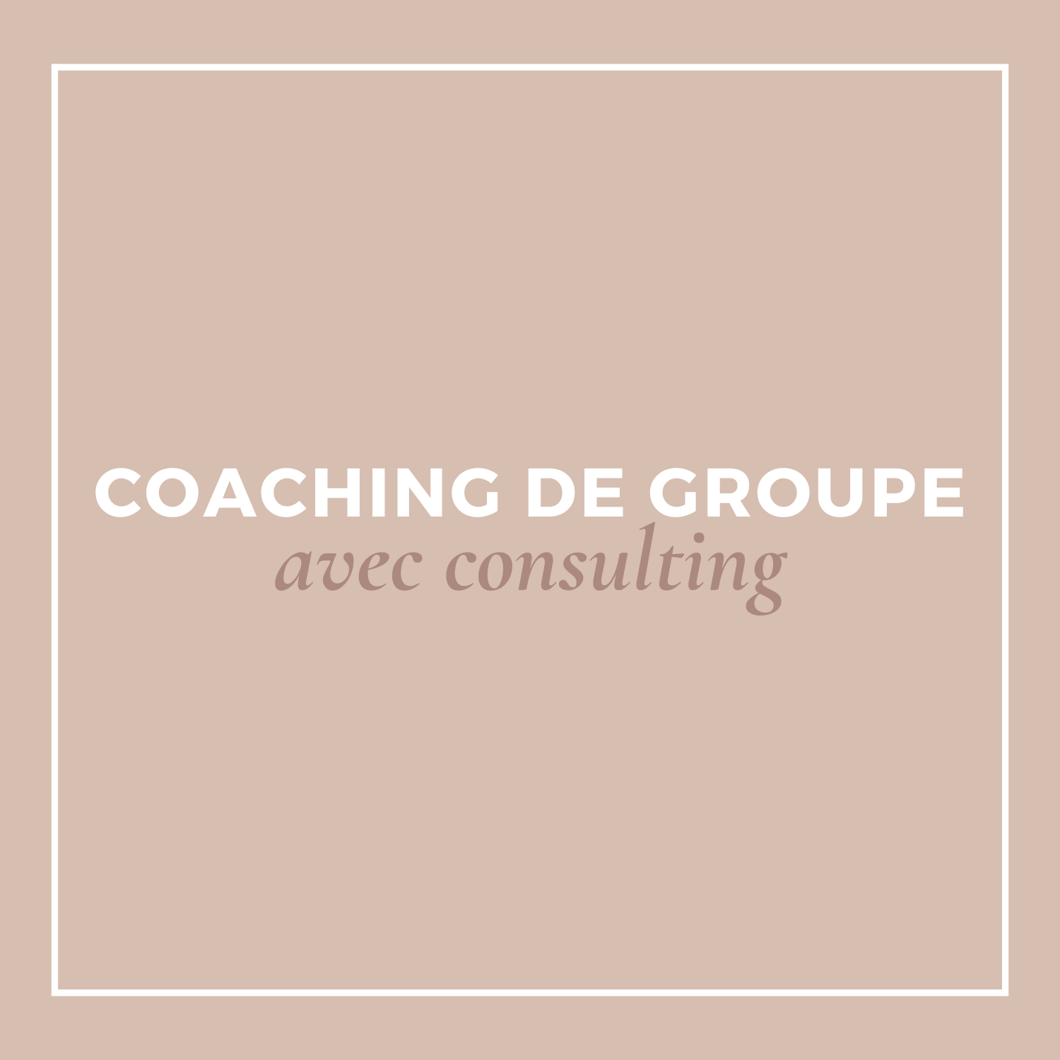 Coaching de groupe 3 mois (avec consultation)