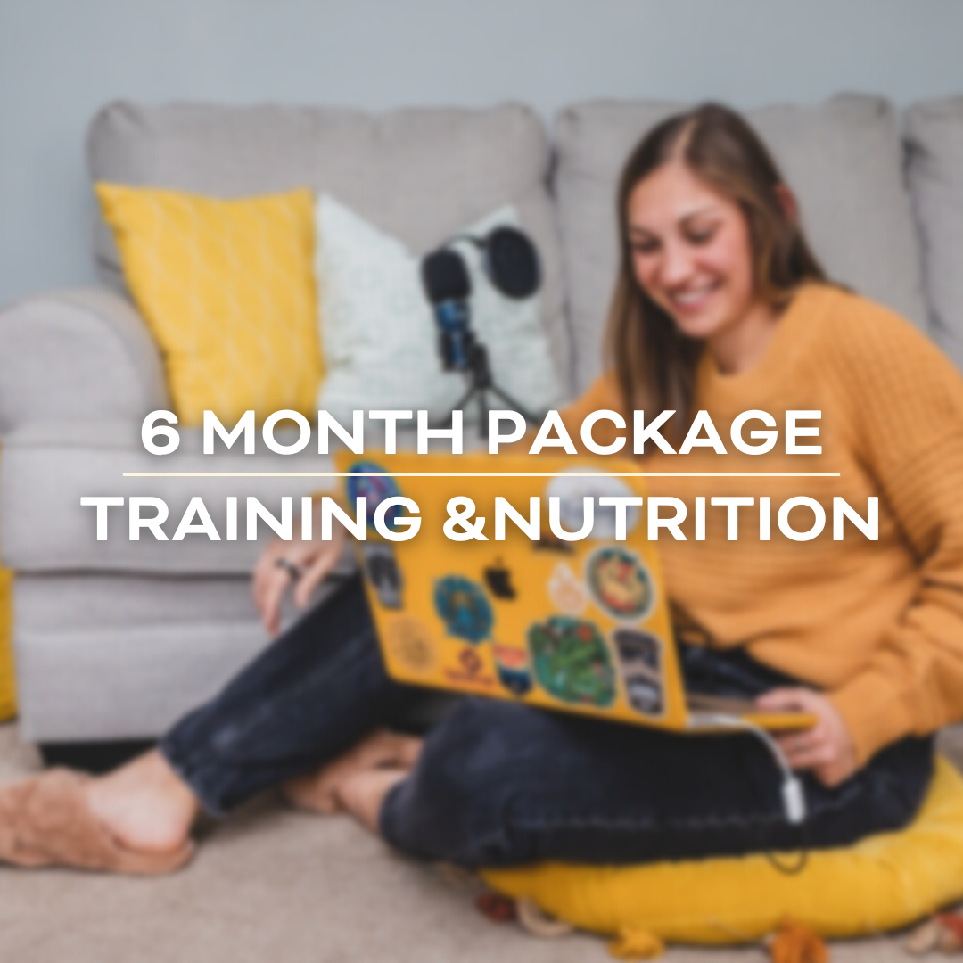6 Month 1:1 Online Training + Nutrition Coaching Package
