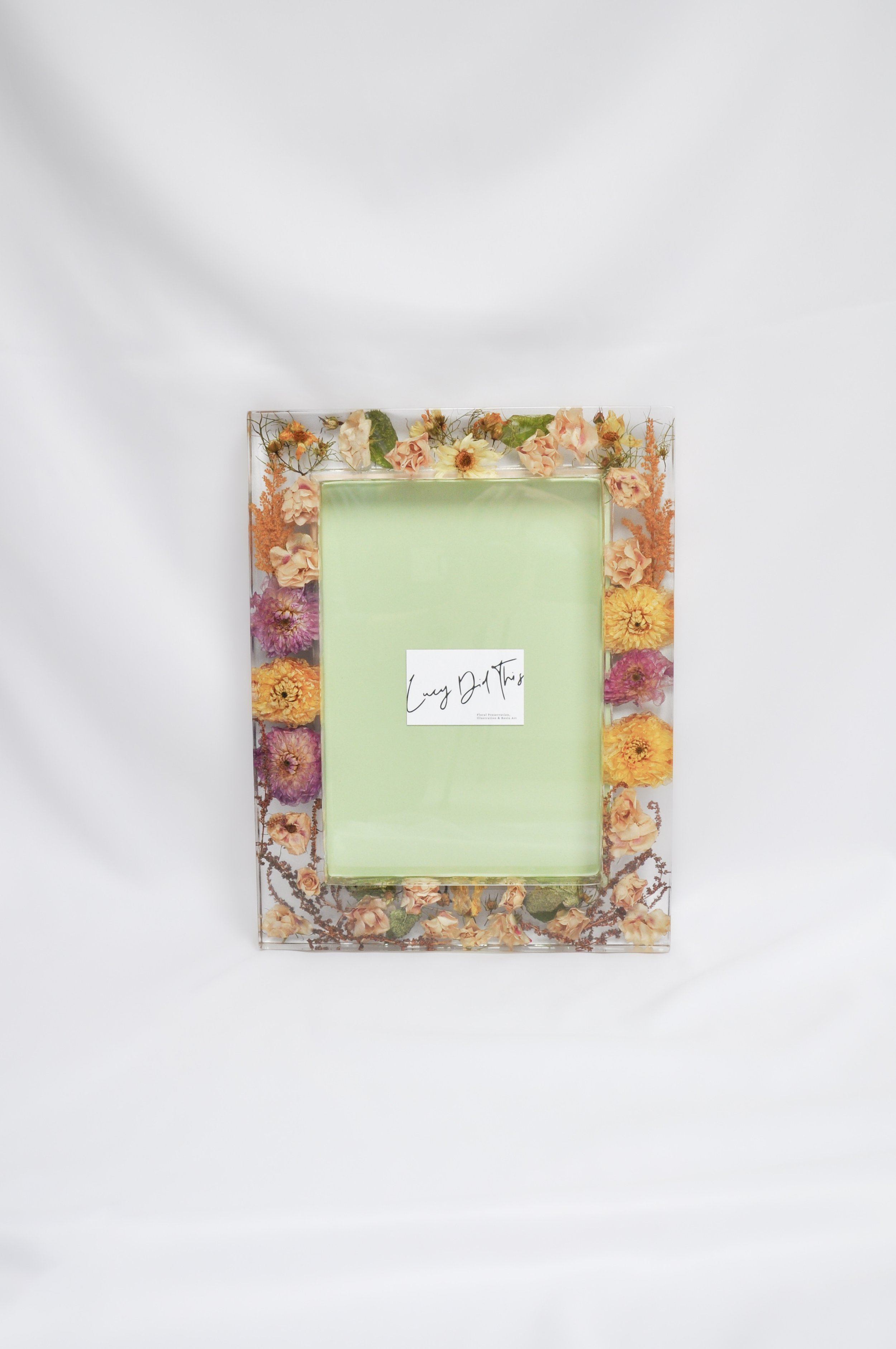 Lucy Did This - Preserved wedding flower A4 photo frame