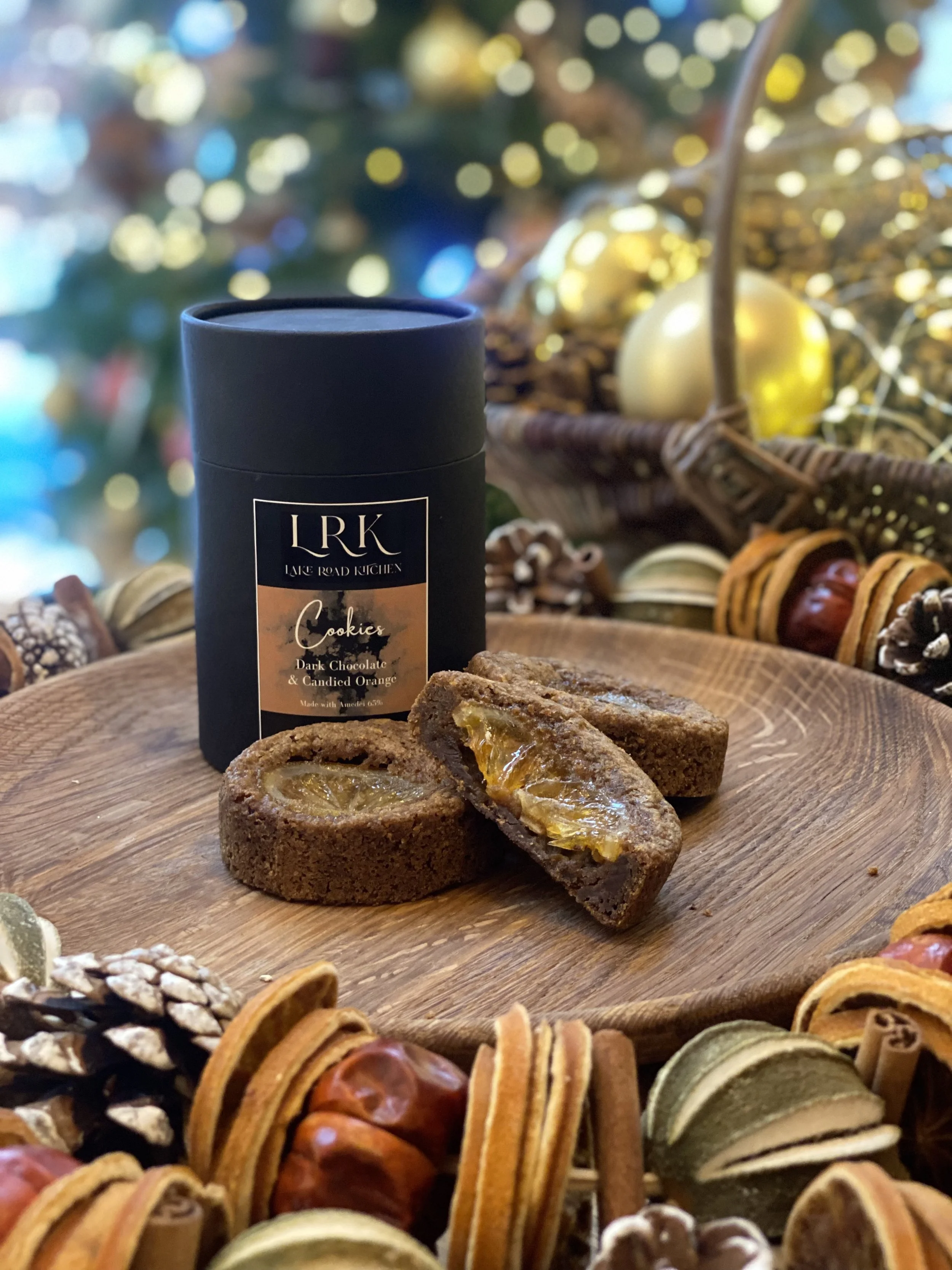 LRK Dark Chocolate & Candied Orange Cookies (250g)