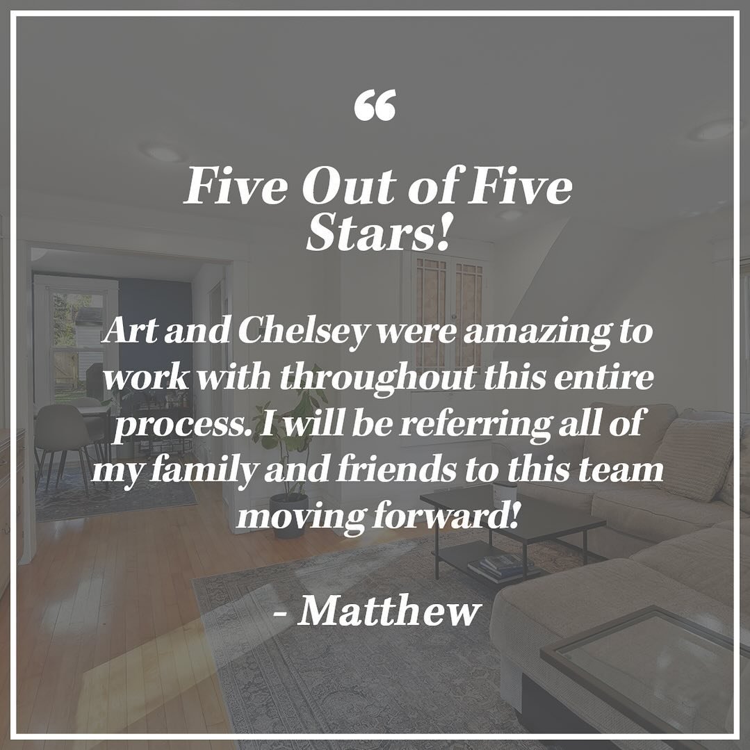⭐️⭐️⭐️⭐️⭐️

Creating long lasting connections with my clients is why I do it, and being able to make connections with their people as well makes it sweeter! Thank you to all of my clients for their kind words and passing my name along!

#arthaysrealt