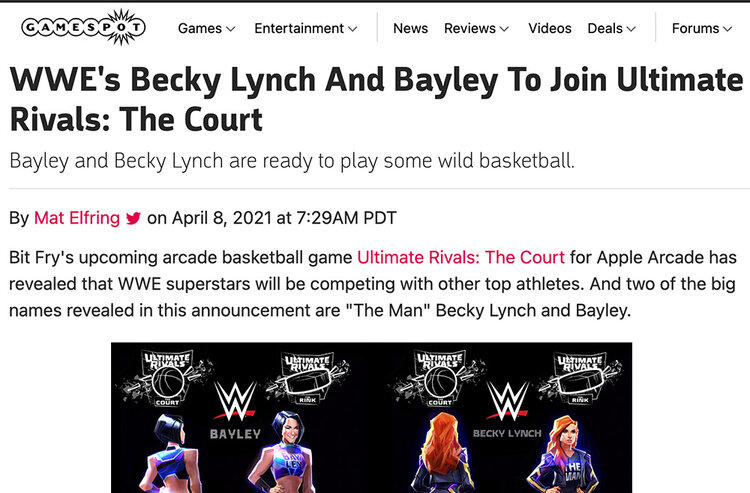 WWE's Becky Lynch & Bayley Will Also Join Ultimate Rivals