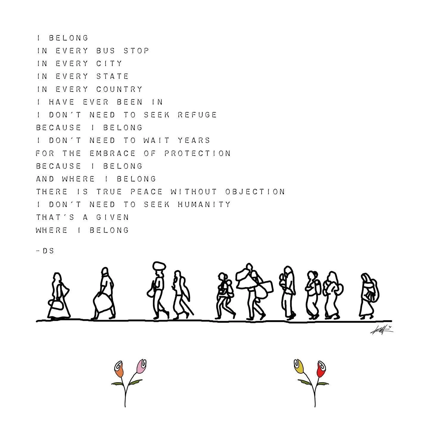 This one is inspired by the asylum seekers I&rsquo;ve been fortunate to know through my work as an immigration lawyer. They&rsquo;re the strongest people I know🌹

.
.
.
#poetry #asylumseekers #asylum #quotes #poetrycommunity #writersofinstagram #poe