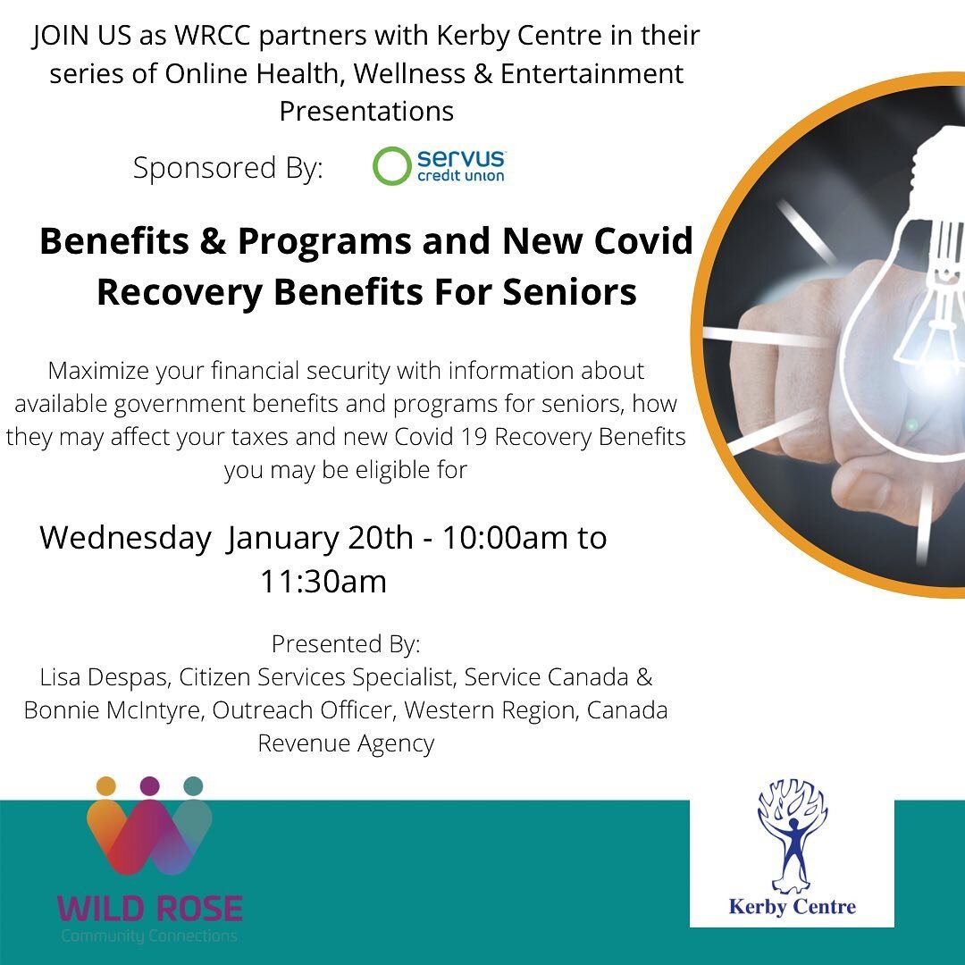 ATTENTION SENIORS&bull; This online course is for you! Learn about available government benefits and programs, how they may affect your taxes and new COVID-19 recover benefits you may be eligible for. 

Wednesday January 20th, 10:00am-11:30am.

Regis