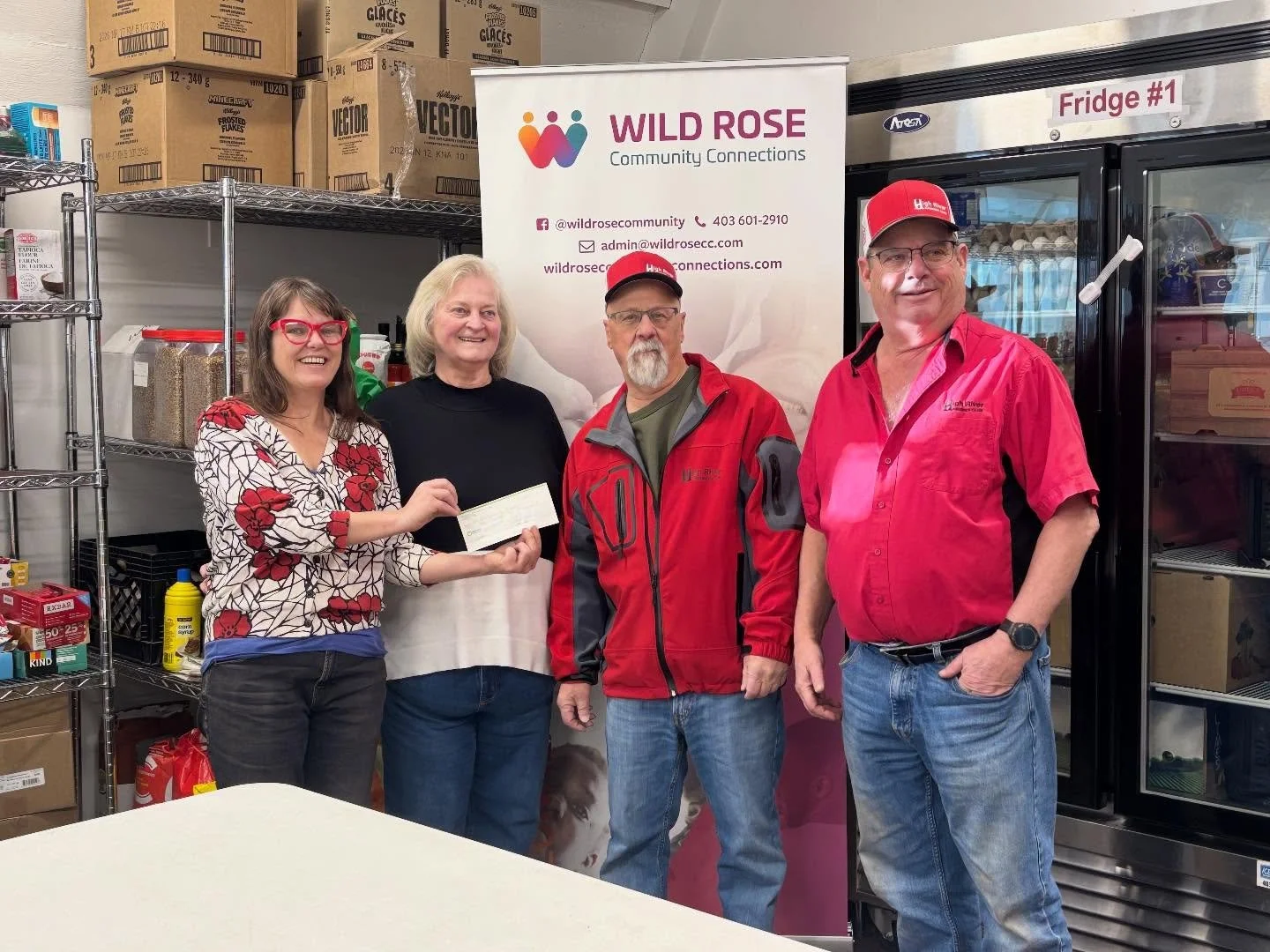 Thank you so much to the High River Kinsmen for donating $3000 to help us pay our insurance and registration for the year for our vehicles! Our van and truck get plenty of use rescuing and delivering food to our clients! Giving Tuesday is today! Help