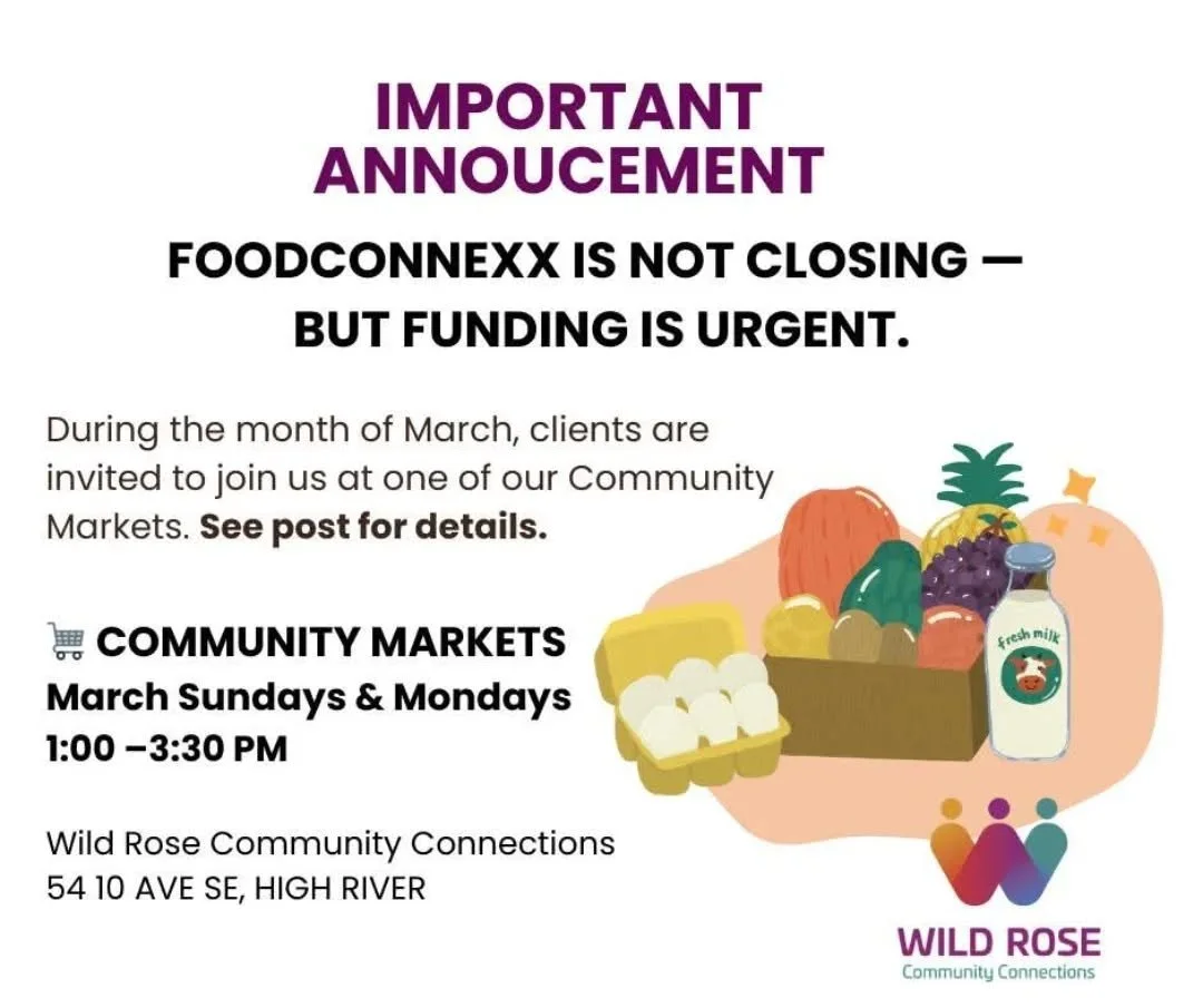 IMPORTANT UPDATE &ndash; FoodConnexx High River

Some information regarding upcoming changes has already begun circulating within the community. While we understand how quickly news can travel, our intention was to personally contact as many clients 