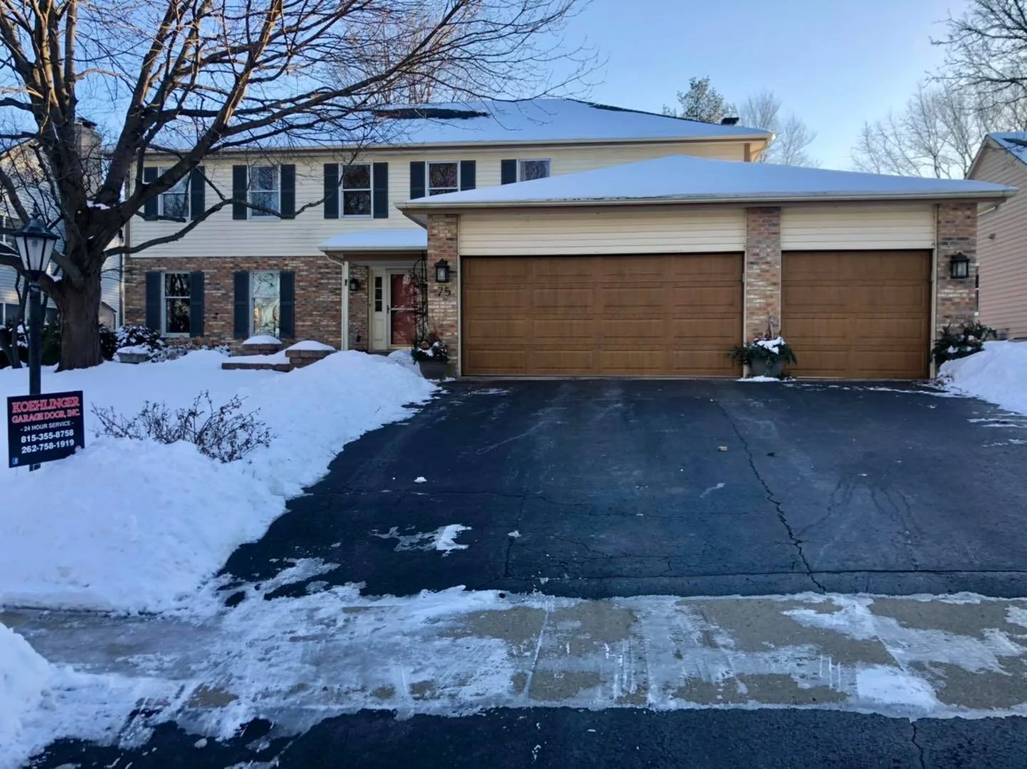 Whether it's a repair or replacement of your garage we can get it done