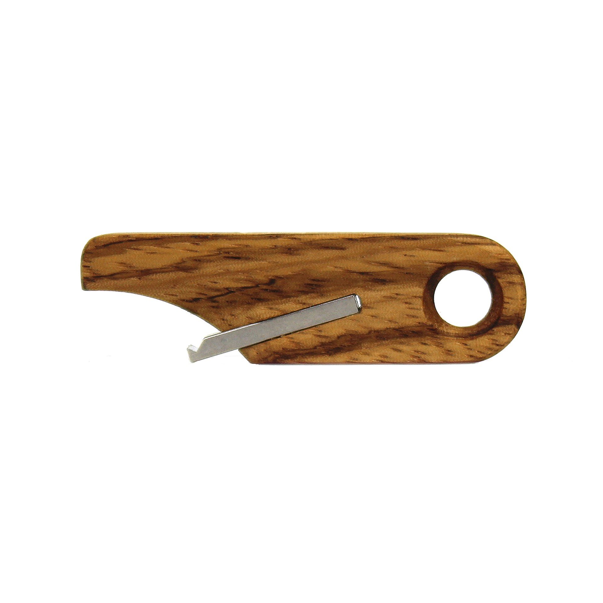 Wooden Bottle Opener Keychain by Rift Wood Company - Zebrawood.JPG