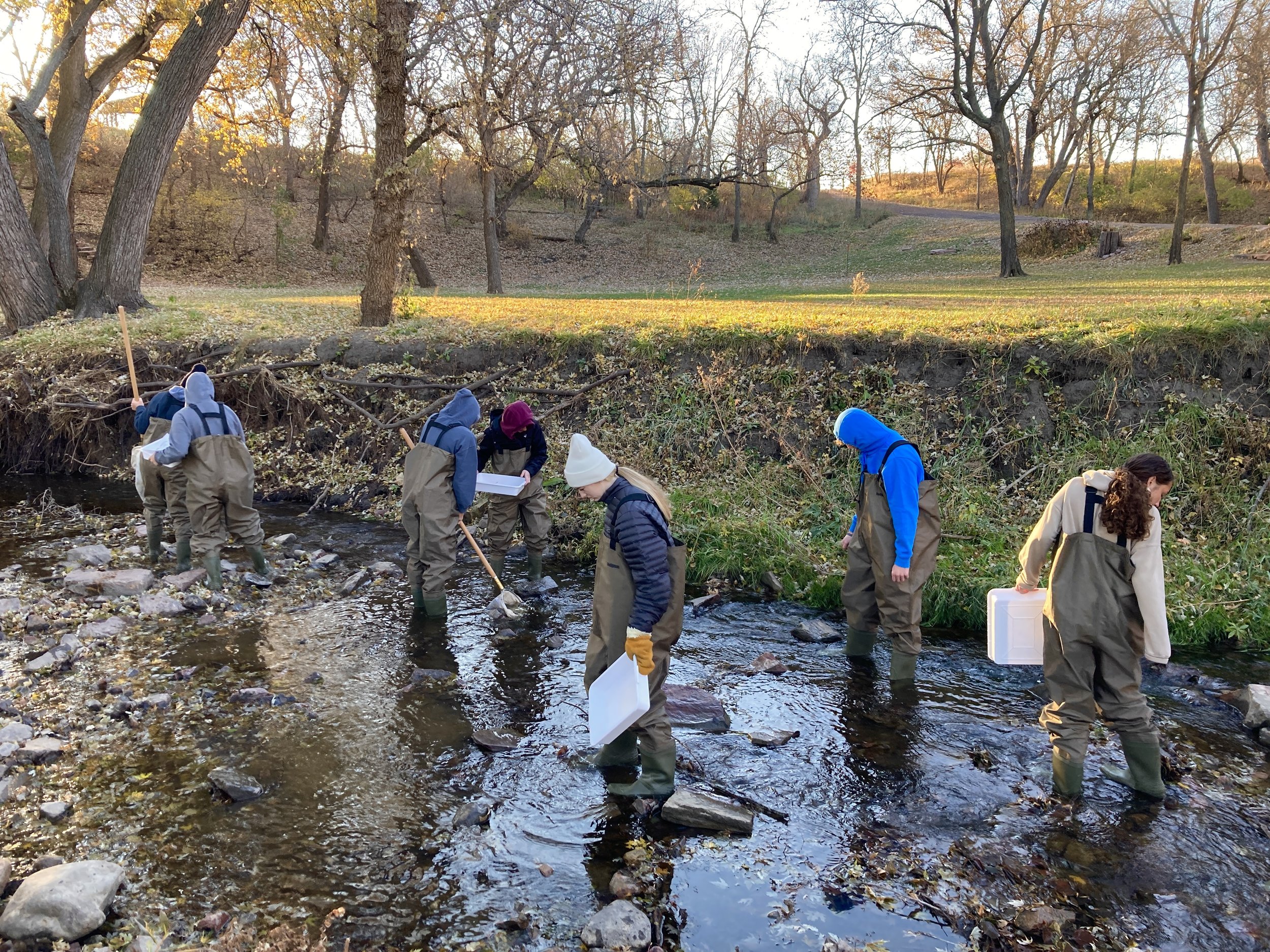 Water Sampling with Harrisburg High School AP Environmental Science Students