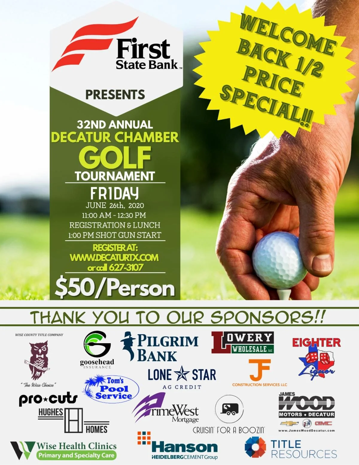                                 Decatur Chamber 32nd Annual Golf Tournament