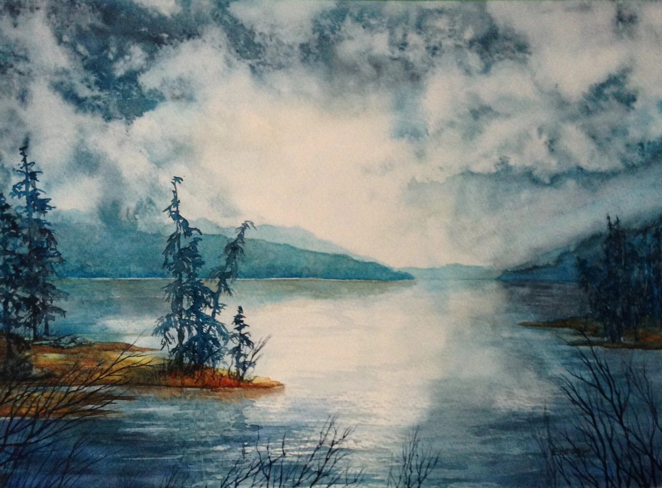 "Light on Blue Lake"