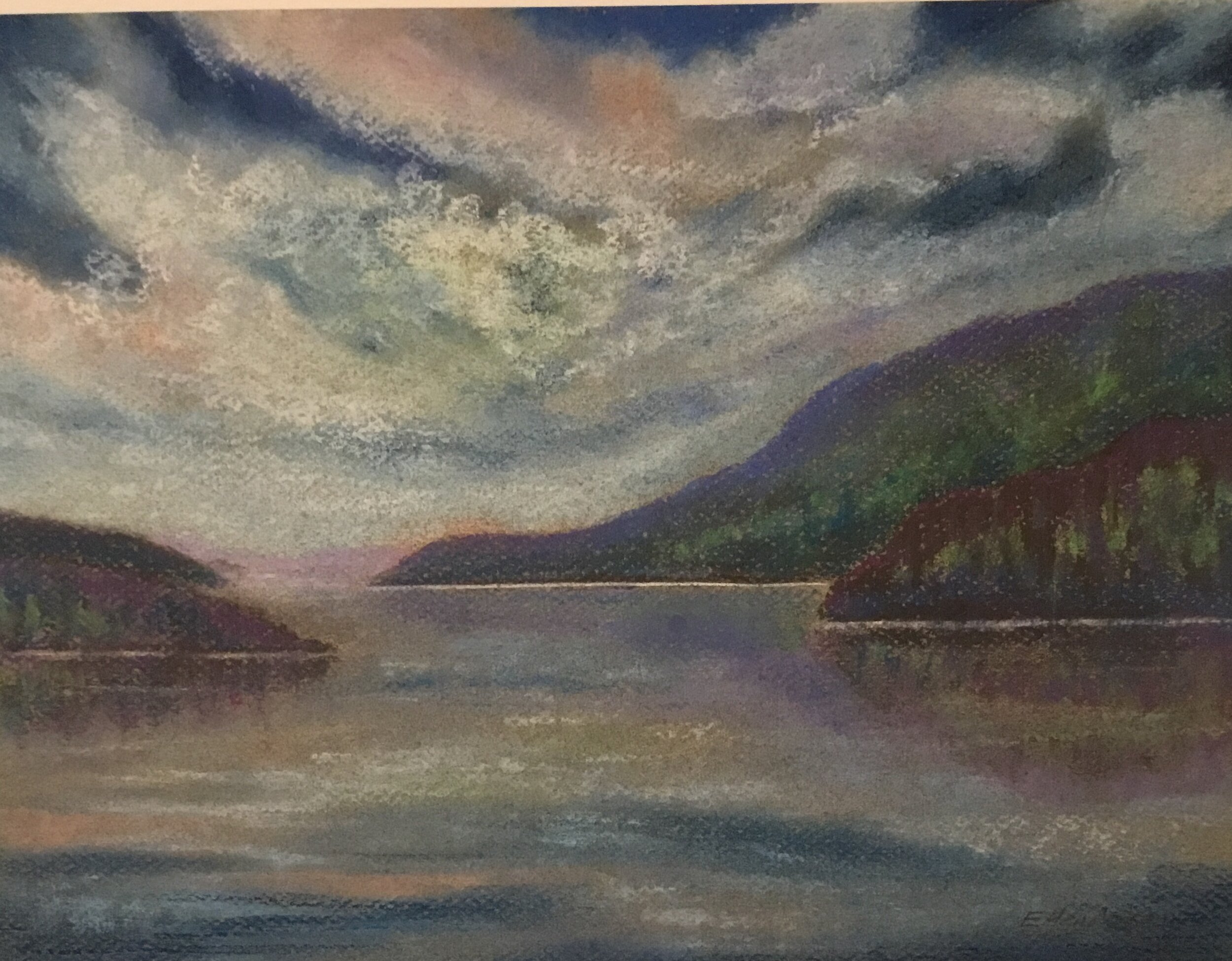 Pastel "Dancing Sky" 9x12