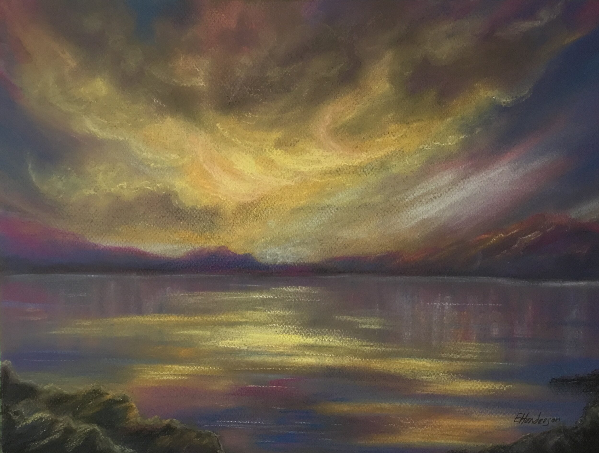 Pastel "Night Sky" 11x14