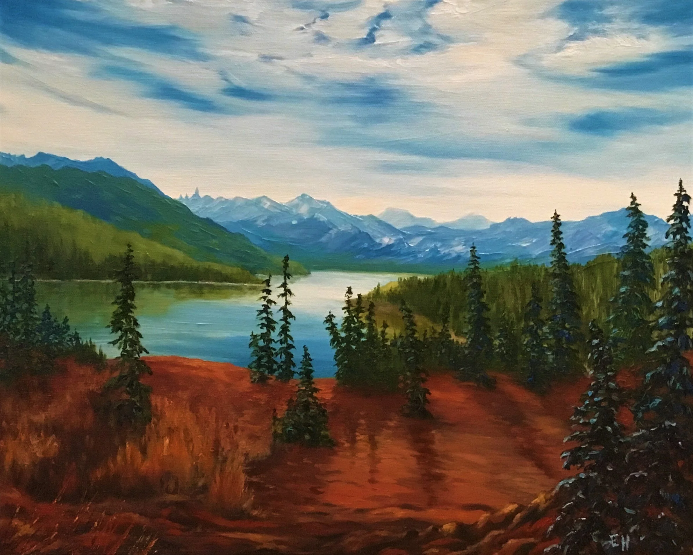 "Evening Shadows" 16x20x1.5" Oil Painting