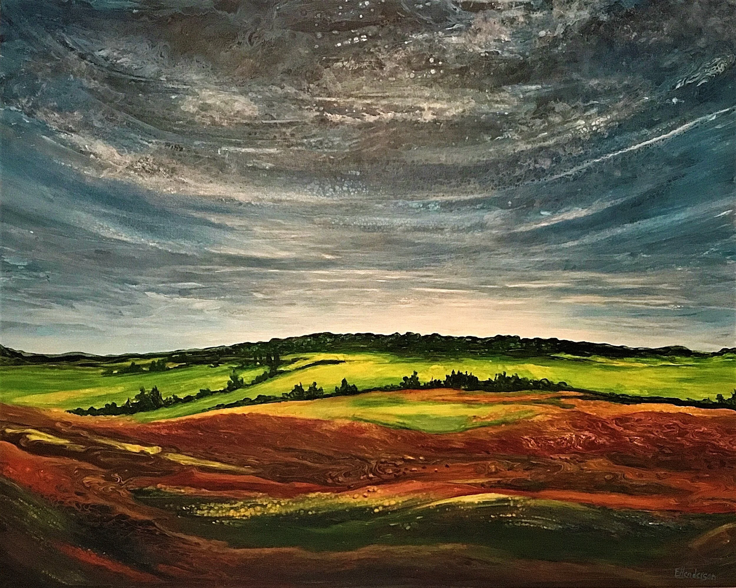 "Sweeping Skies" 24x30x1.5"