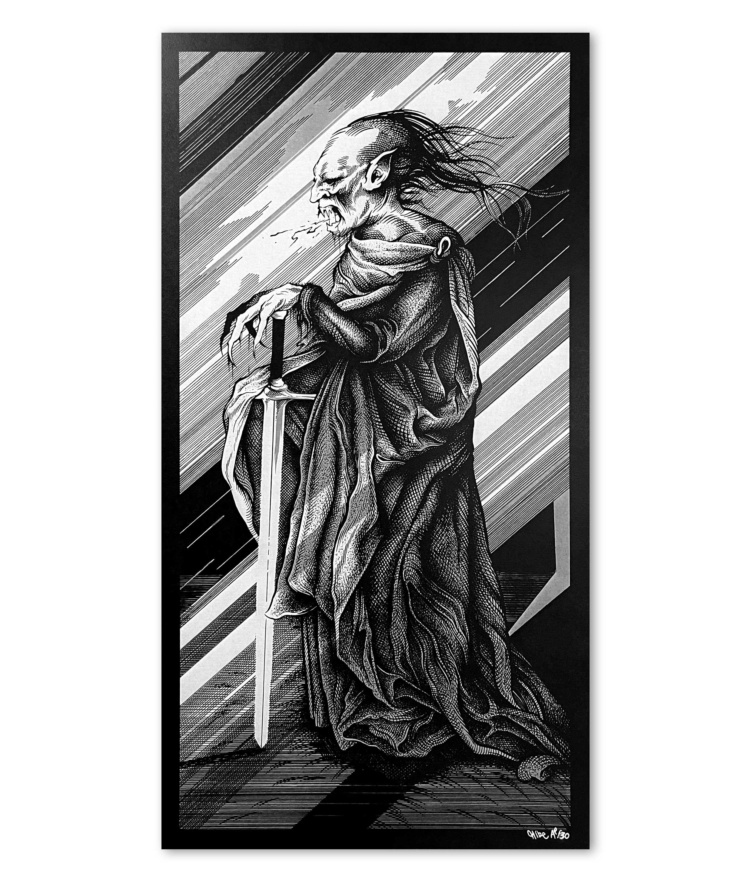 "Thirst" print, limited edition of 30.