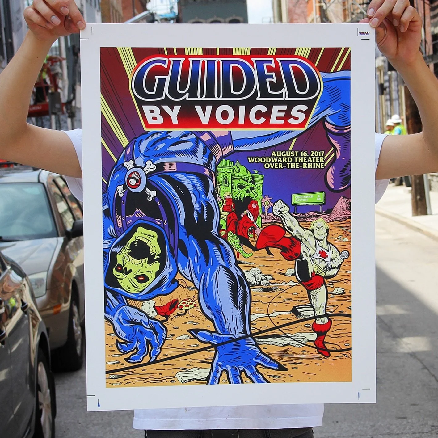 Wild to think I got this amazing opportunity back in 2017 to create a RAWK poster for the legendary @guidedbyvoicesofficial at @woodwardtheater!

With all the killer #MOTU @masters @mastersmovie #HeMan art being shared, I had to share this bad boy! 
