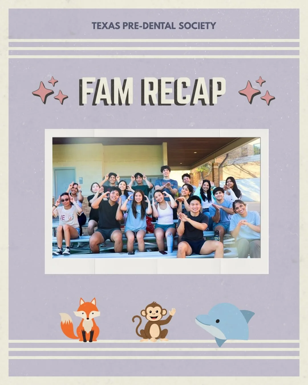 TPS SPRING &rsquo;26 FAMS! 📢🦷
Thank you to our incredible fam members for participating in all of the events and competitions, and for making this a semester to remember! 😆🤍🫂

Congrats to the Dentin Dolphins for winning the most active fam! Be s