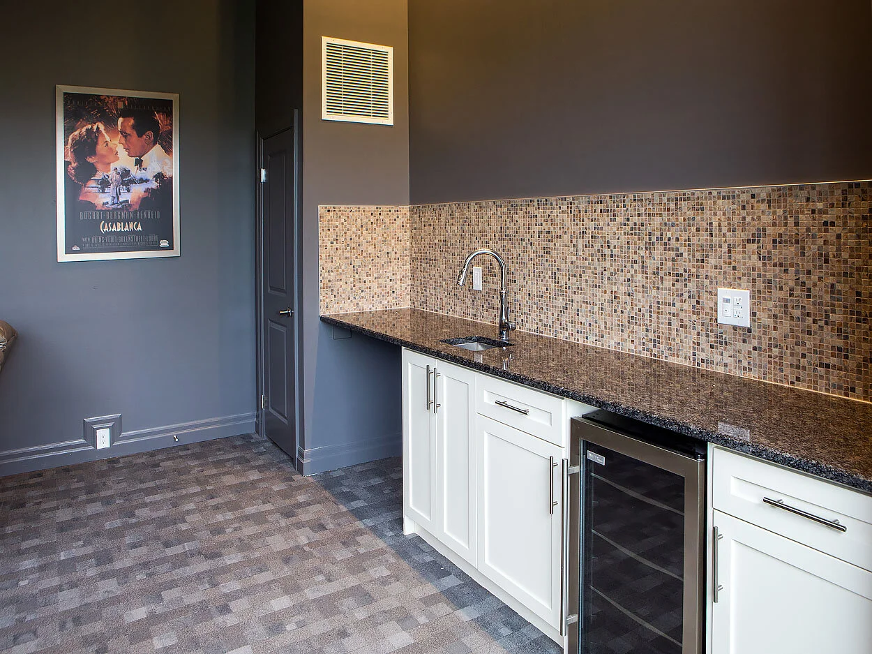 Theatre room wet bar