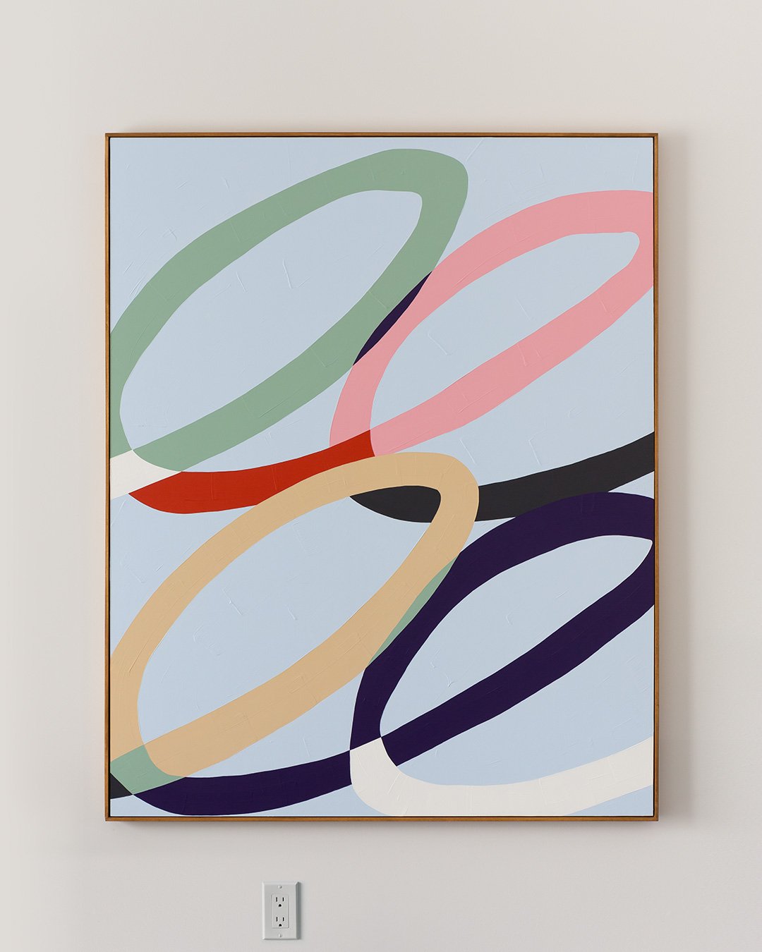LAUGHTERS
42 3/4 x 53 1/4 inches (Framed) 
Acrylic on Wood Panel
2024