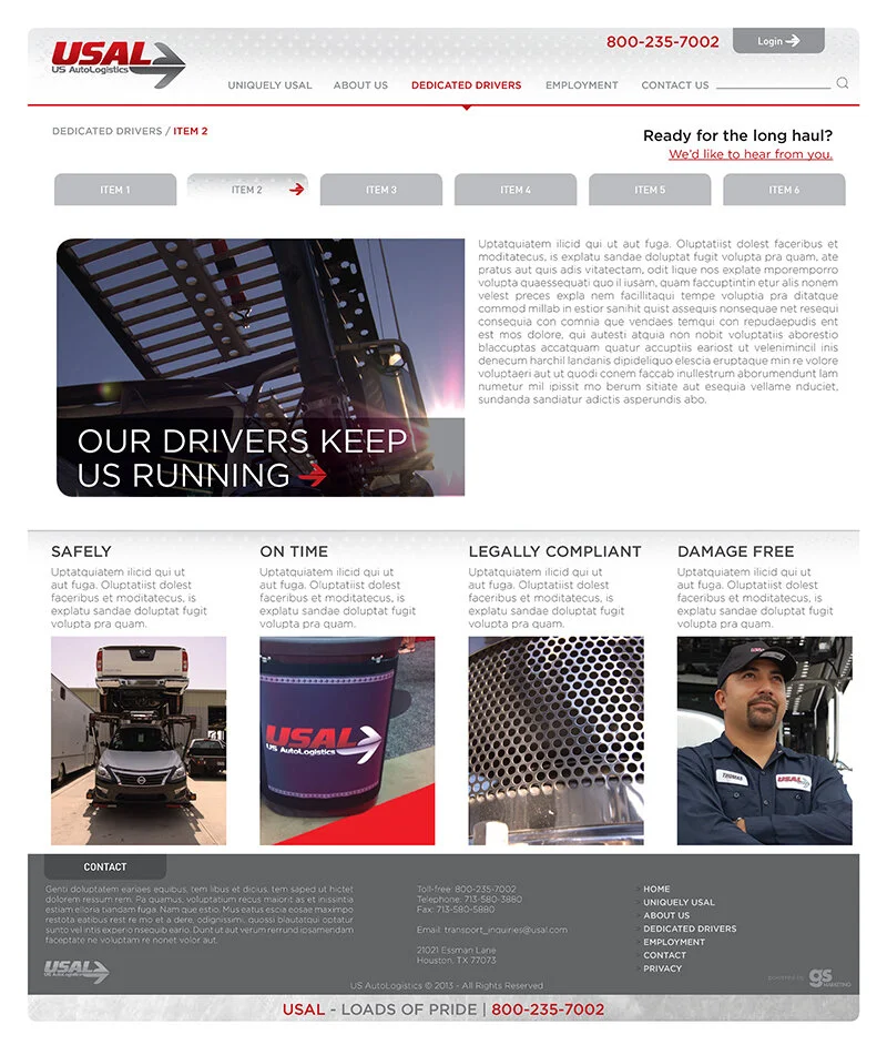 Feature page