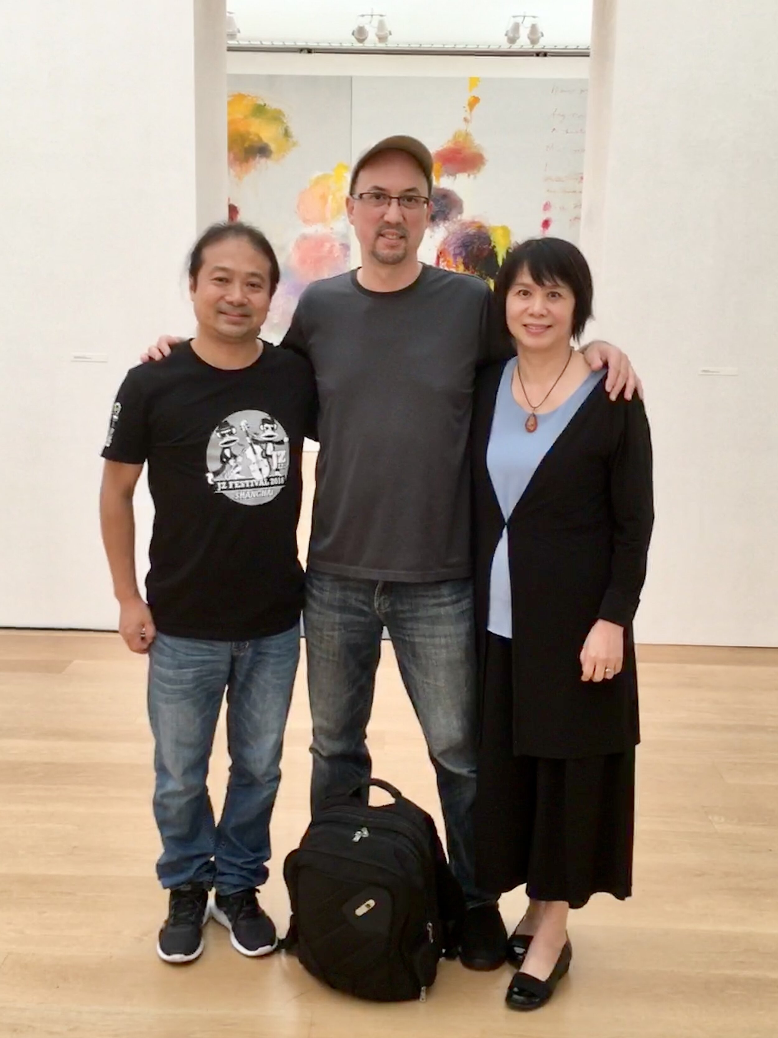 With Wu Wei and Kurt Stallmann at the Cy Twombly Gallery (2018)