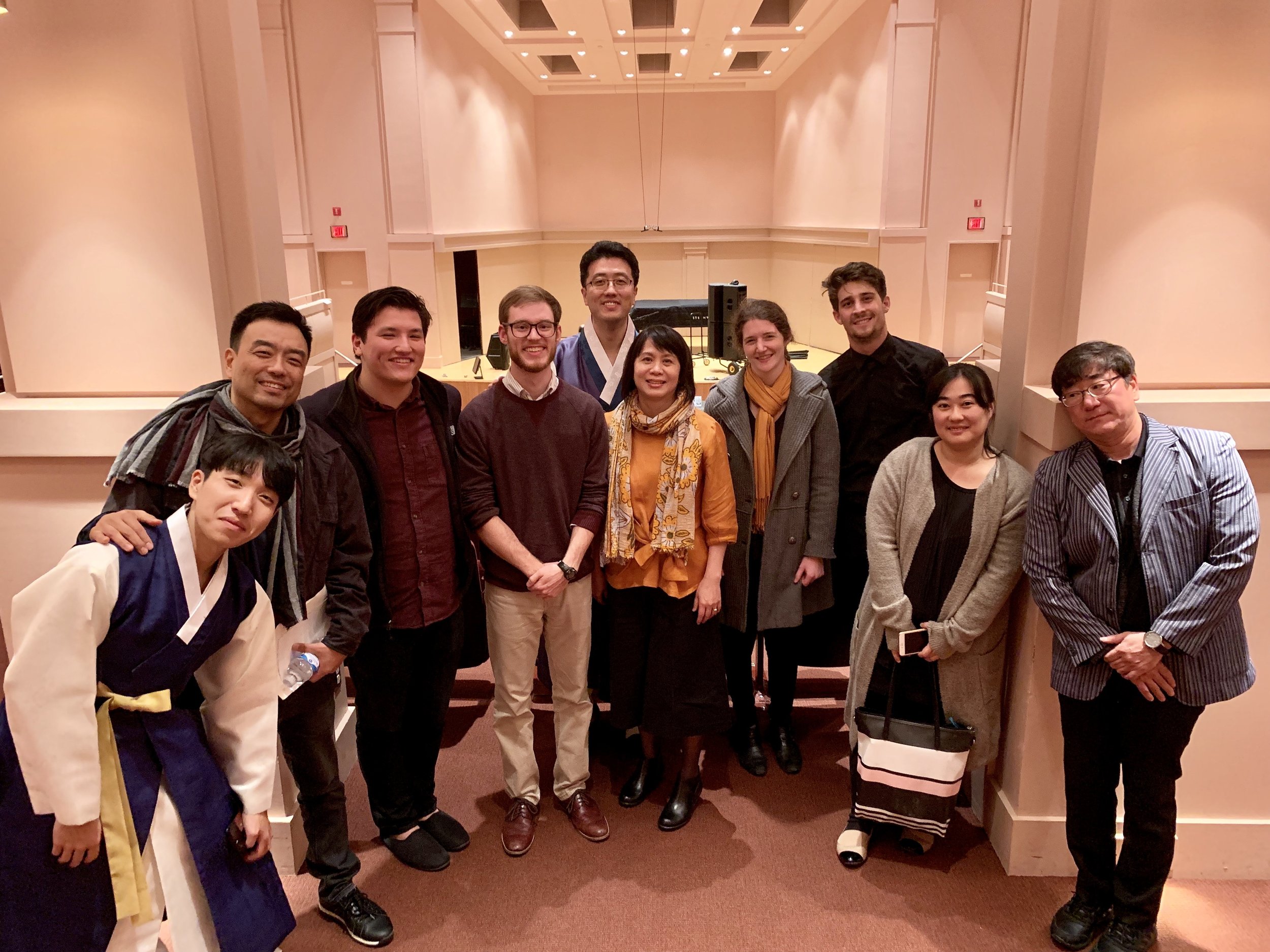 Korean musicians at 21C-Shepherd School Nov 2018