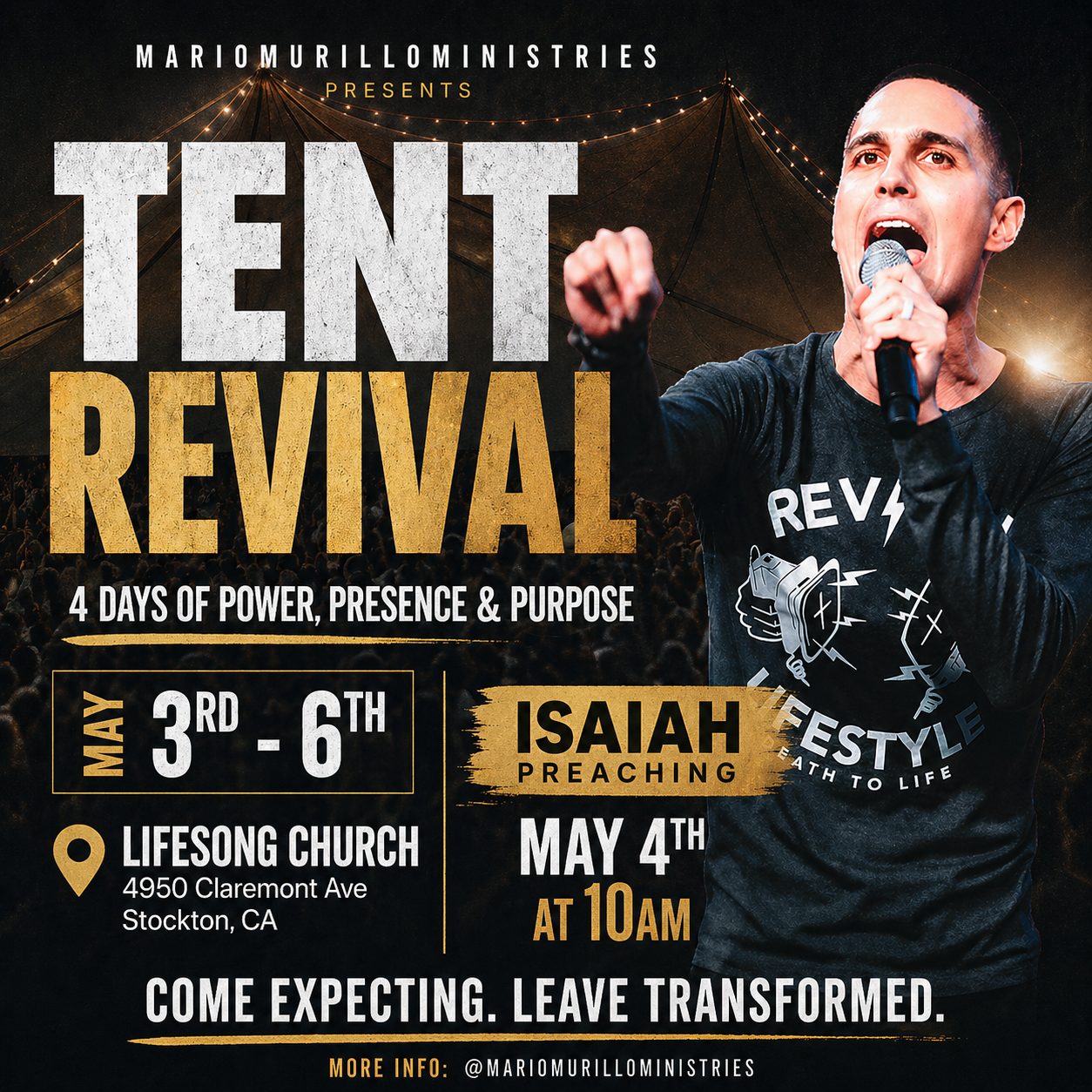 Mario Murillo Tent Crusade (Stockton CA)