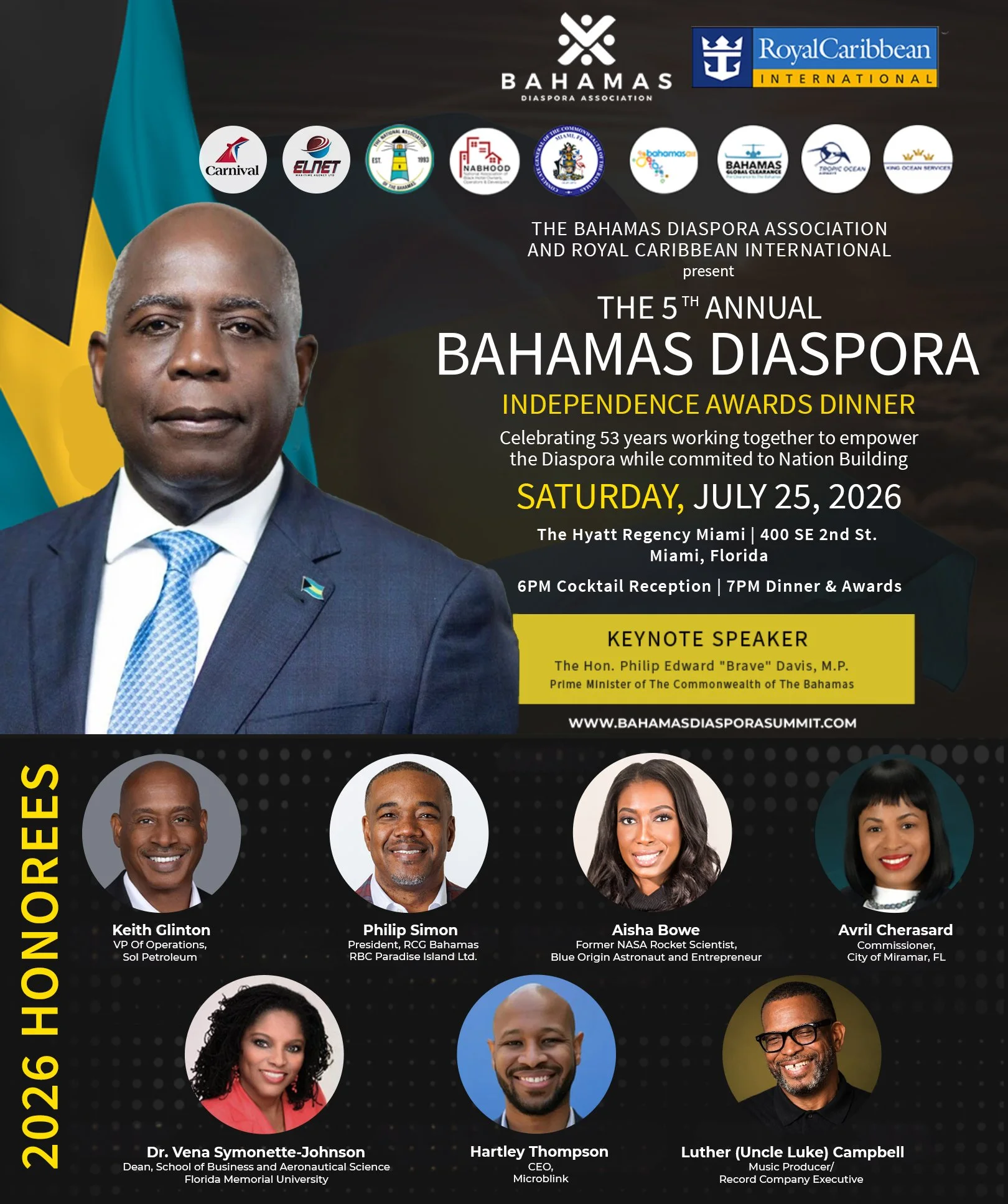 5th Annual Bahamas Diaspora Summit &amp; Diaspora Independence Awards Dinner 2026
