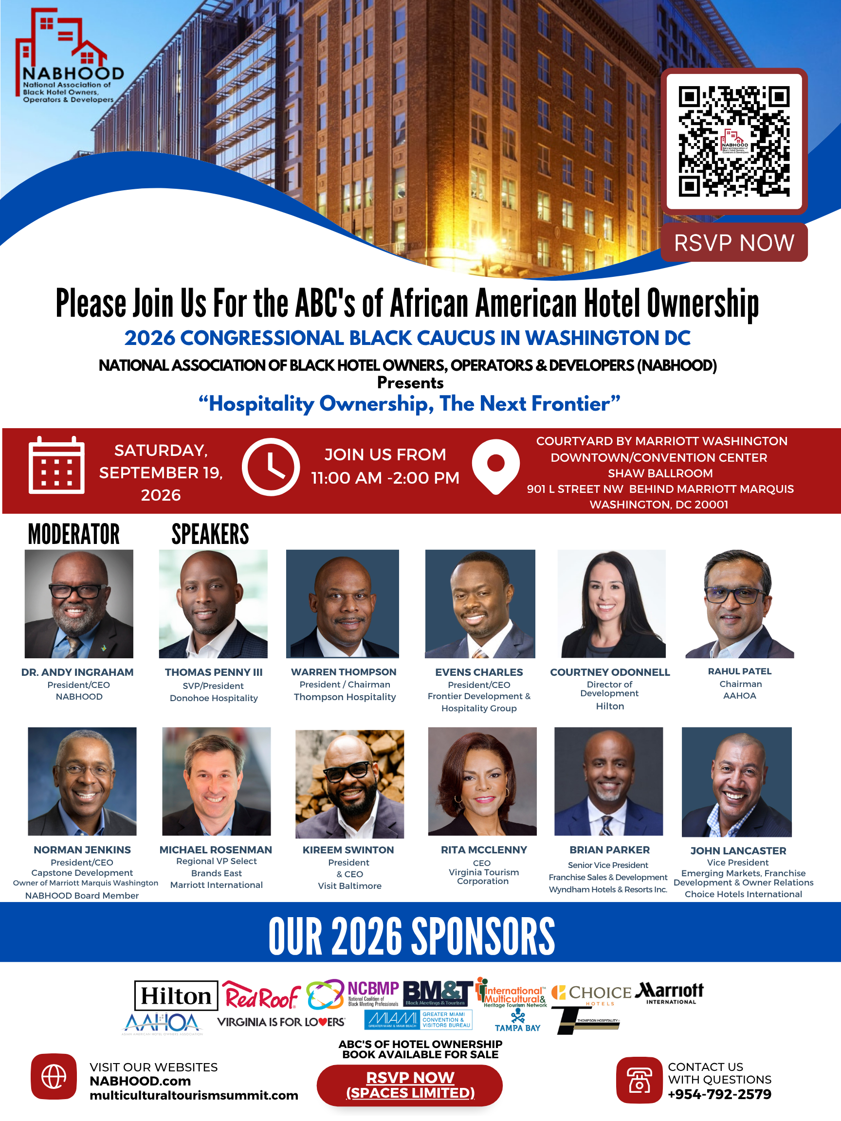 2026 Congressional Black Caucus | NABHOOD ABC’s of African American Hotel Ownership | Washington DC