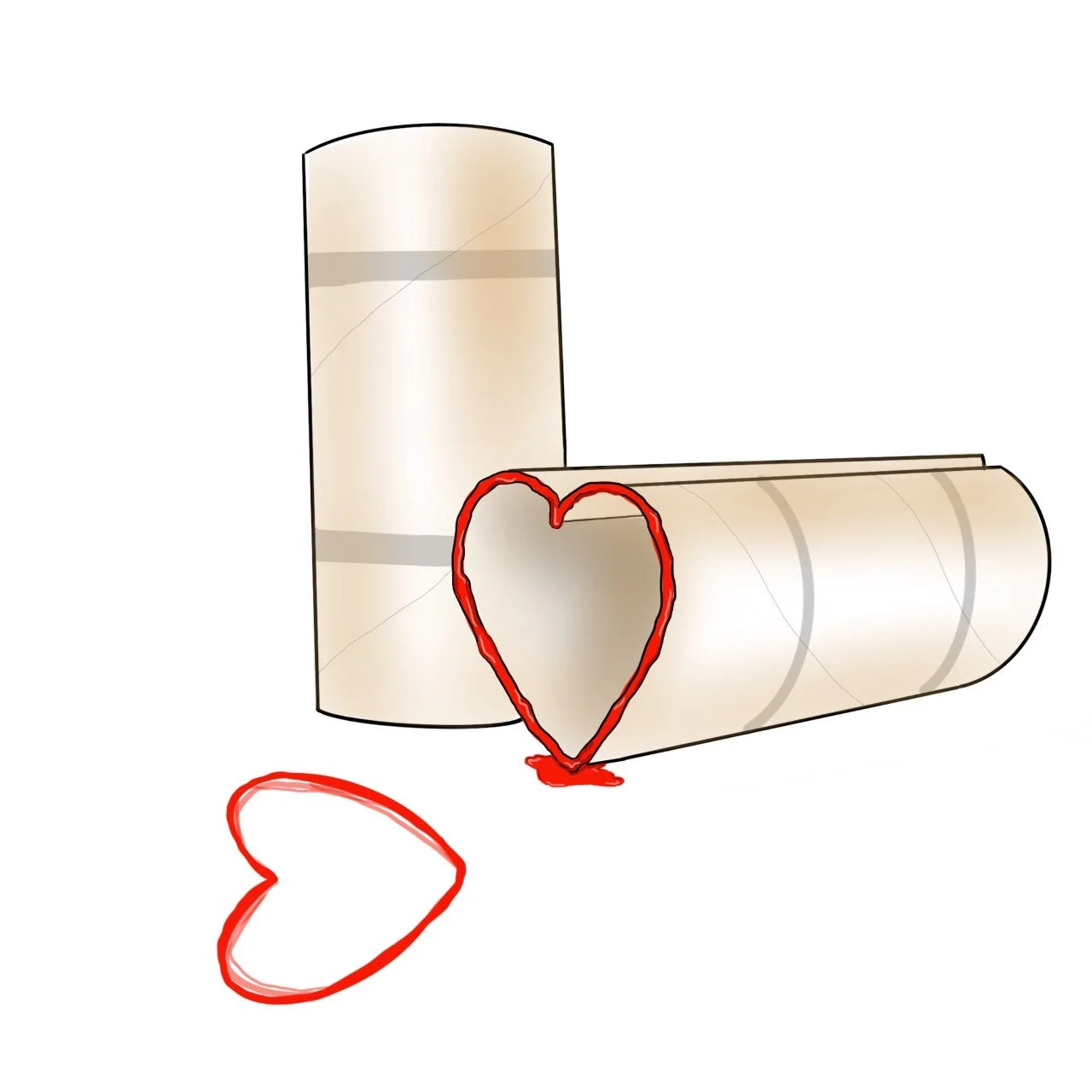 At Home Toilet Paper Roll Stamps — DALLAS CONTEMPORARY