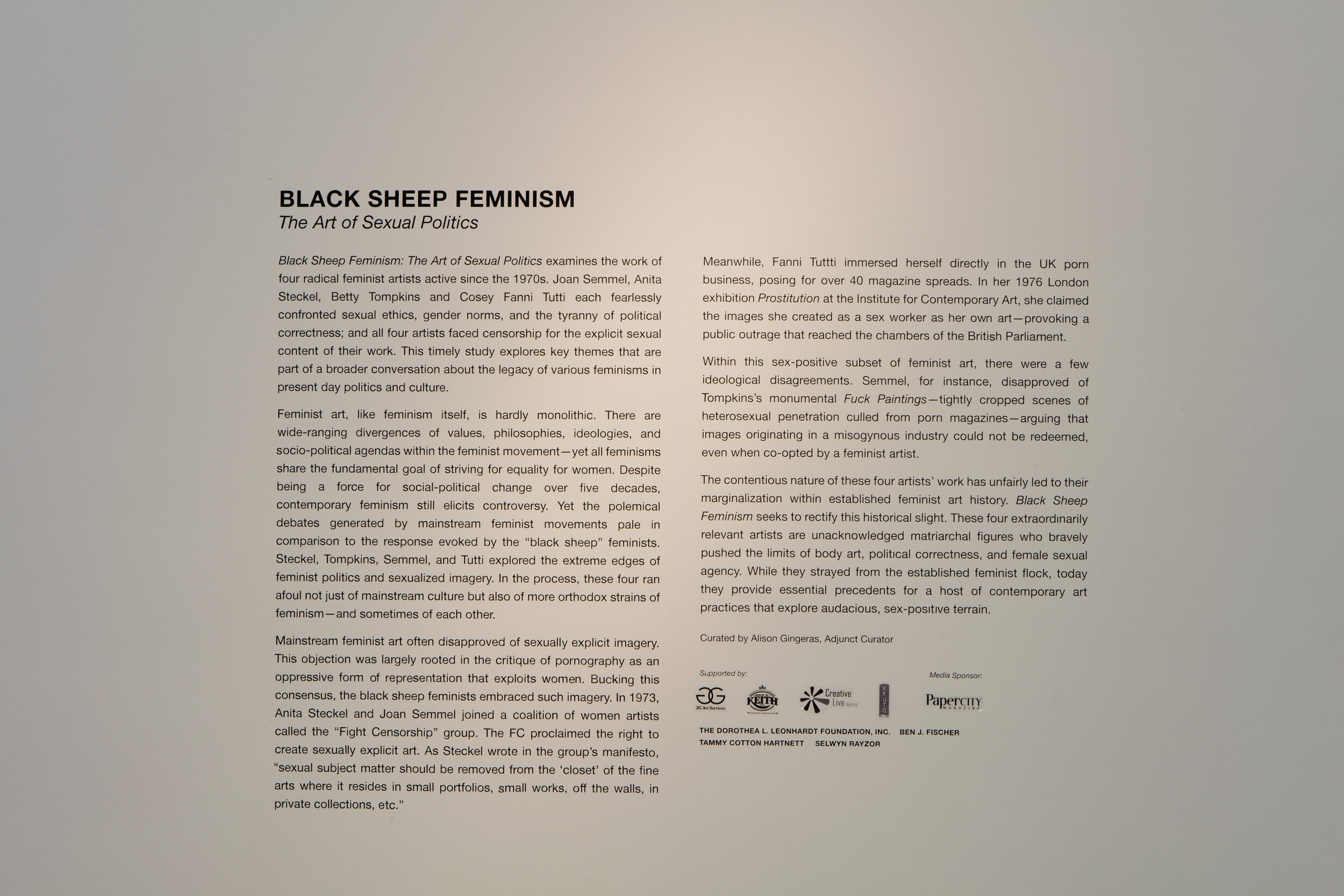 Black Sheep Sex - BSF Tour â€” DALLAS CONTEMPORARY